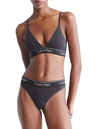 Calvin Klein Grey Undergarment set Bralette and Underwear, Women's