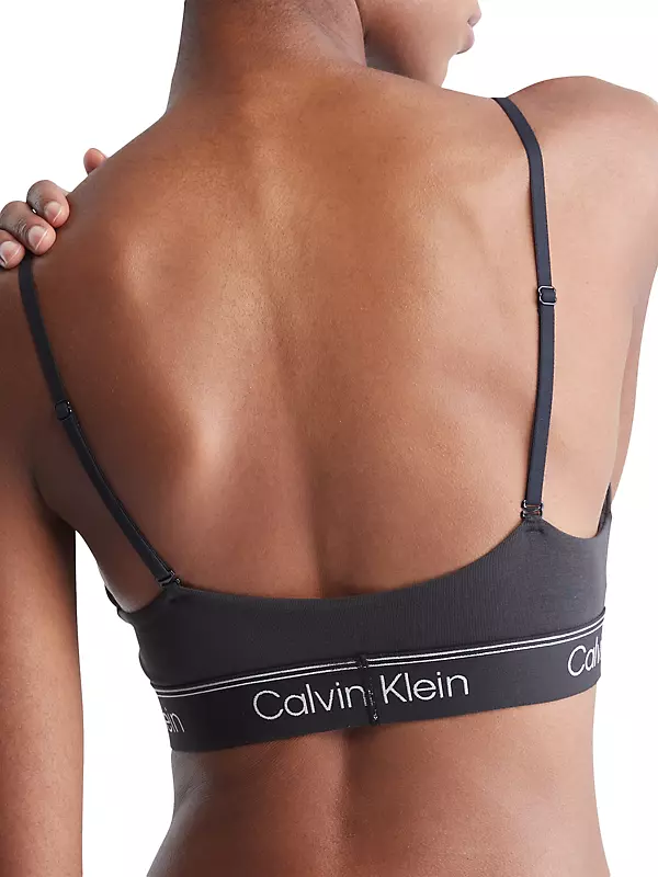 Shop Calvin Klein Athletic Lightly-Lined Triangle Bralette