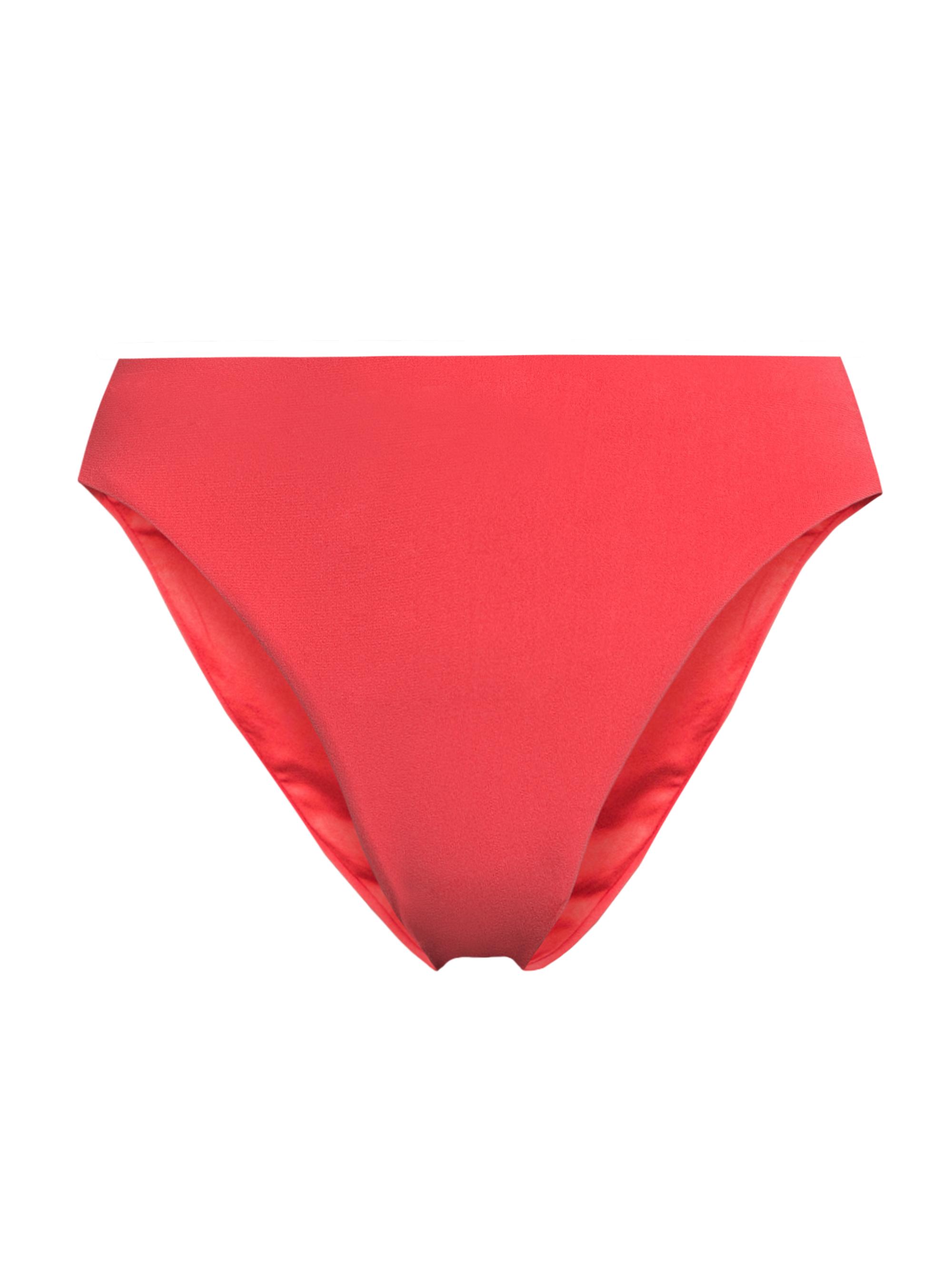Robin Piccone Women's Ava Mid-Rise Bikini Bottom - Fiery Red