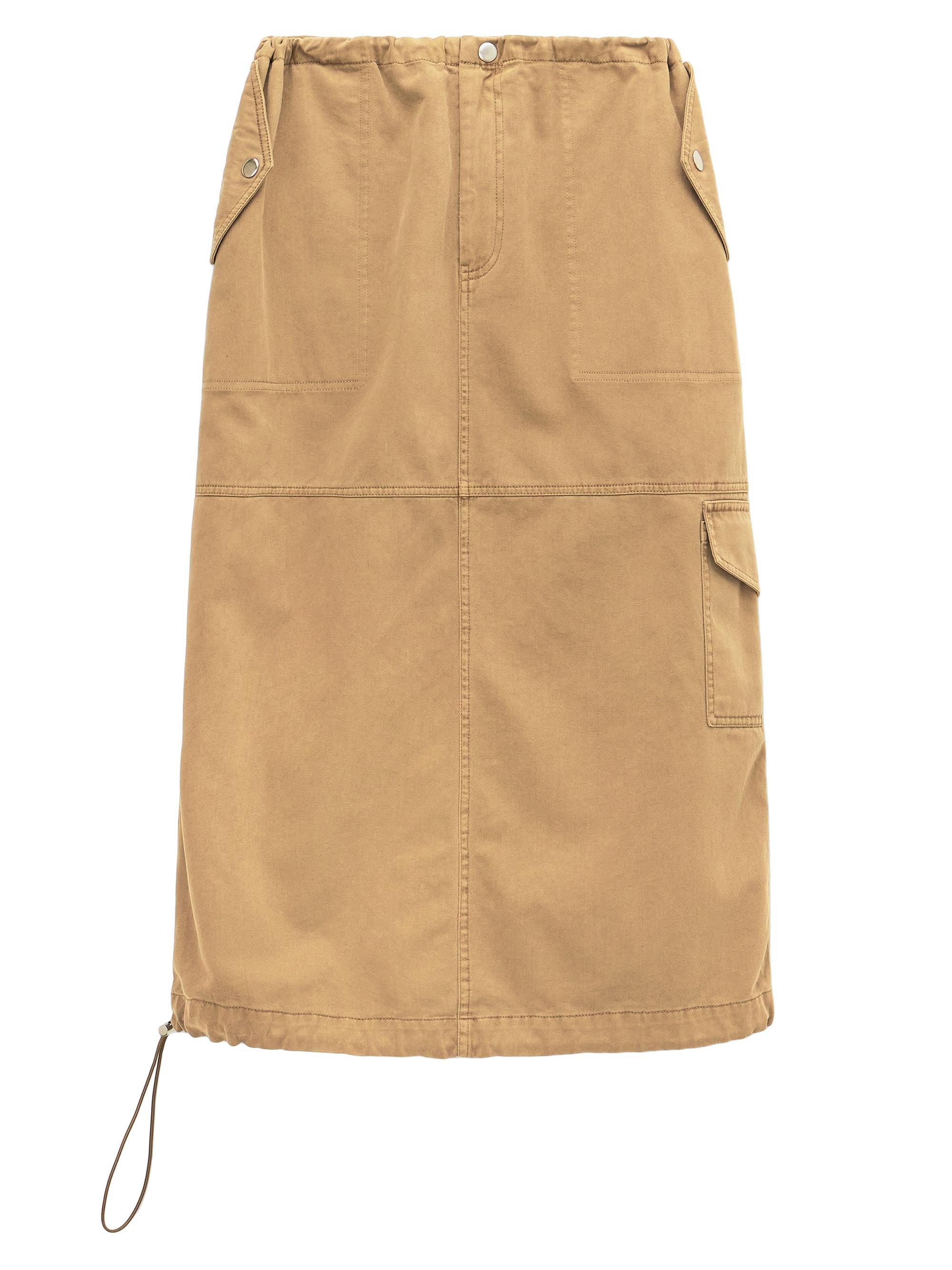 Staud Women's Justine Cargo Midi-Skirt - Rosemary