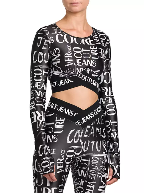 Versace Jeans Couture Chain Couture Crop Top
