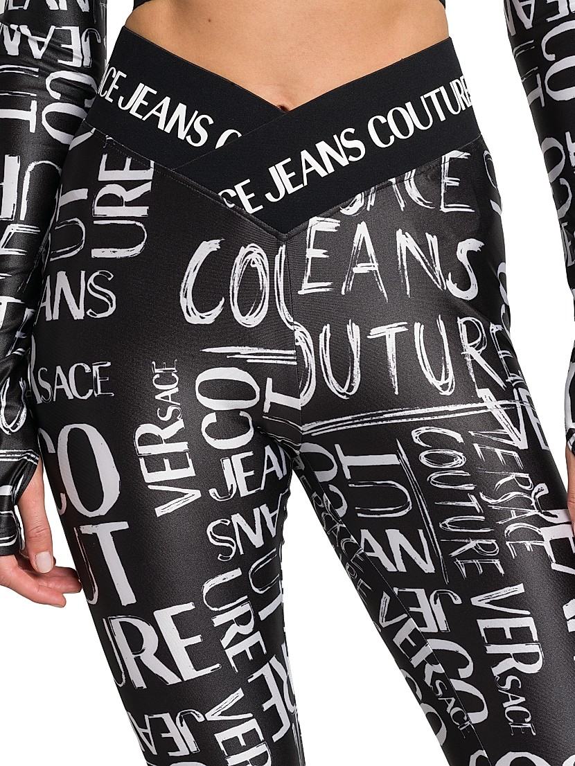 Shop Versace Jeans Couture Sketch Logo Leggings | Saks Fifth Shop Versace Jeans Couture Sketch Logo Leggings | Saks Fifth