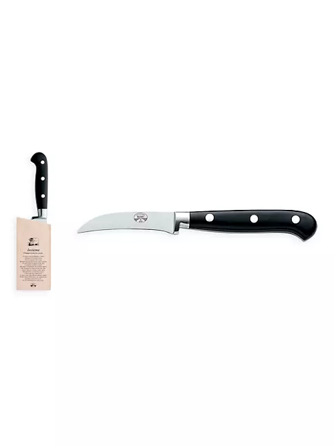Shop Coltellerie Berti For Match Stainless Steel & Lucite Curved Paring  Knife & Wooden Block Set