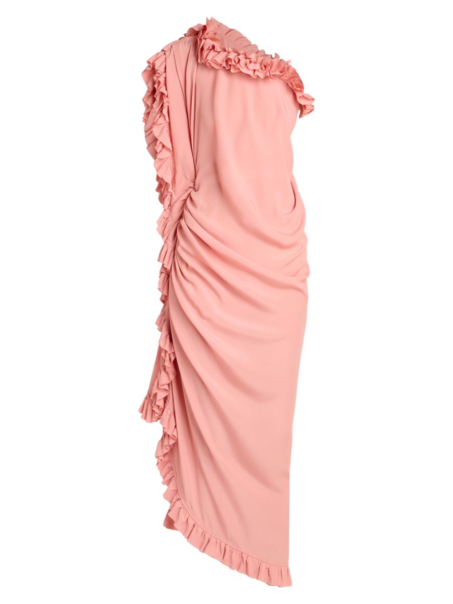 ワンピース Dries Van Noten Dresses Dries Van Noten Dinas One-Shoulder Ruffle Midi-Dress | Saks