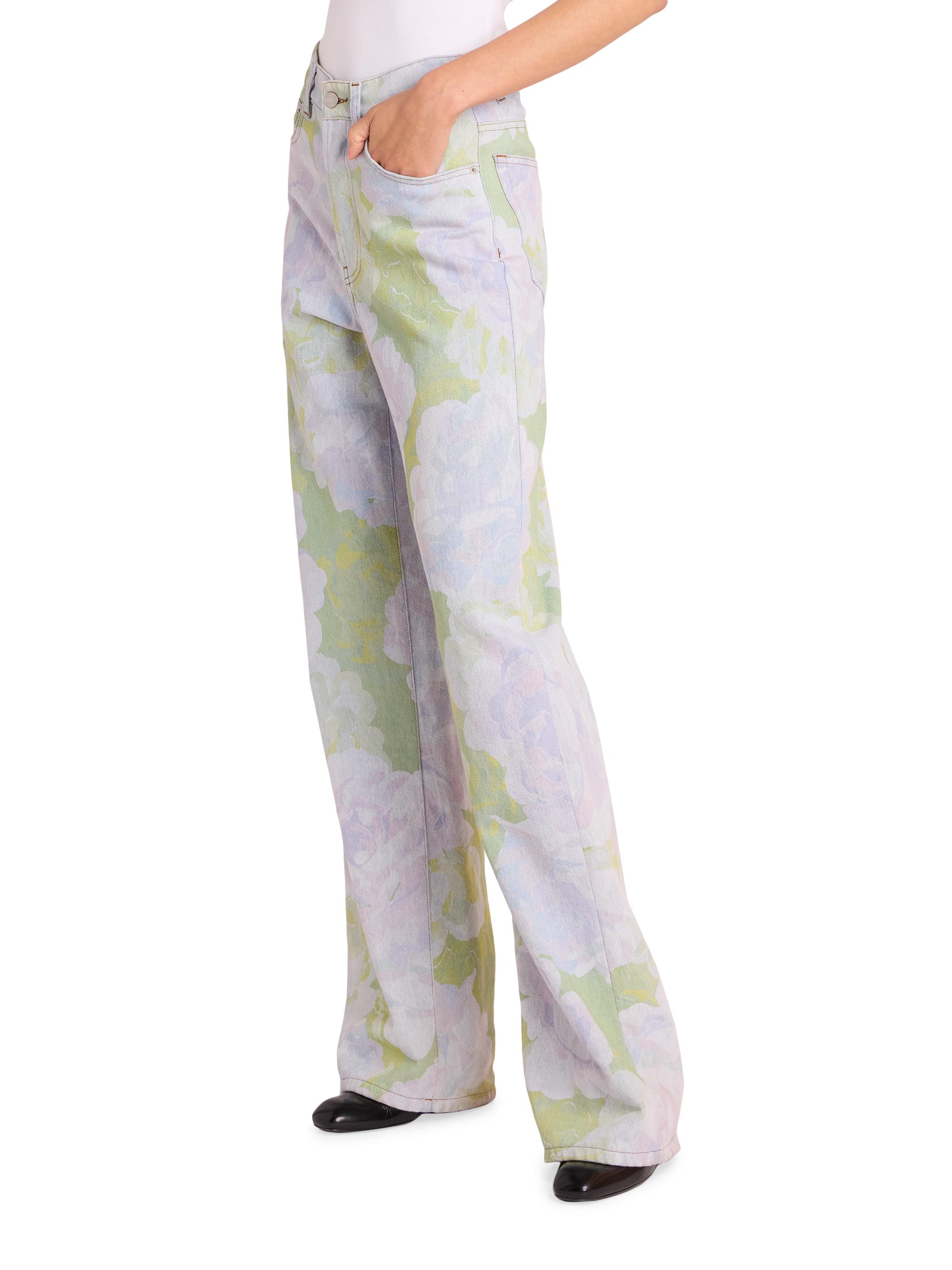 Dries Van Noten Peyton Floral Wide-Leg Jeans | Saks Fifth Avenue