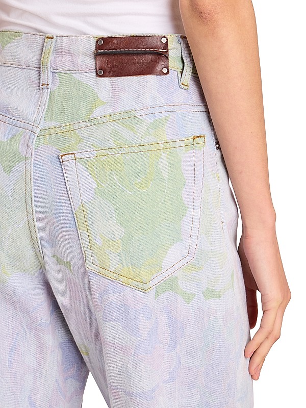 Shop Dries Van Noten Peyton Floral Wide-Leg Jeans | Saks Shop Dries Van Noten Peyton Floral Wide-Leg Jeans | Saks