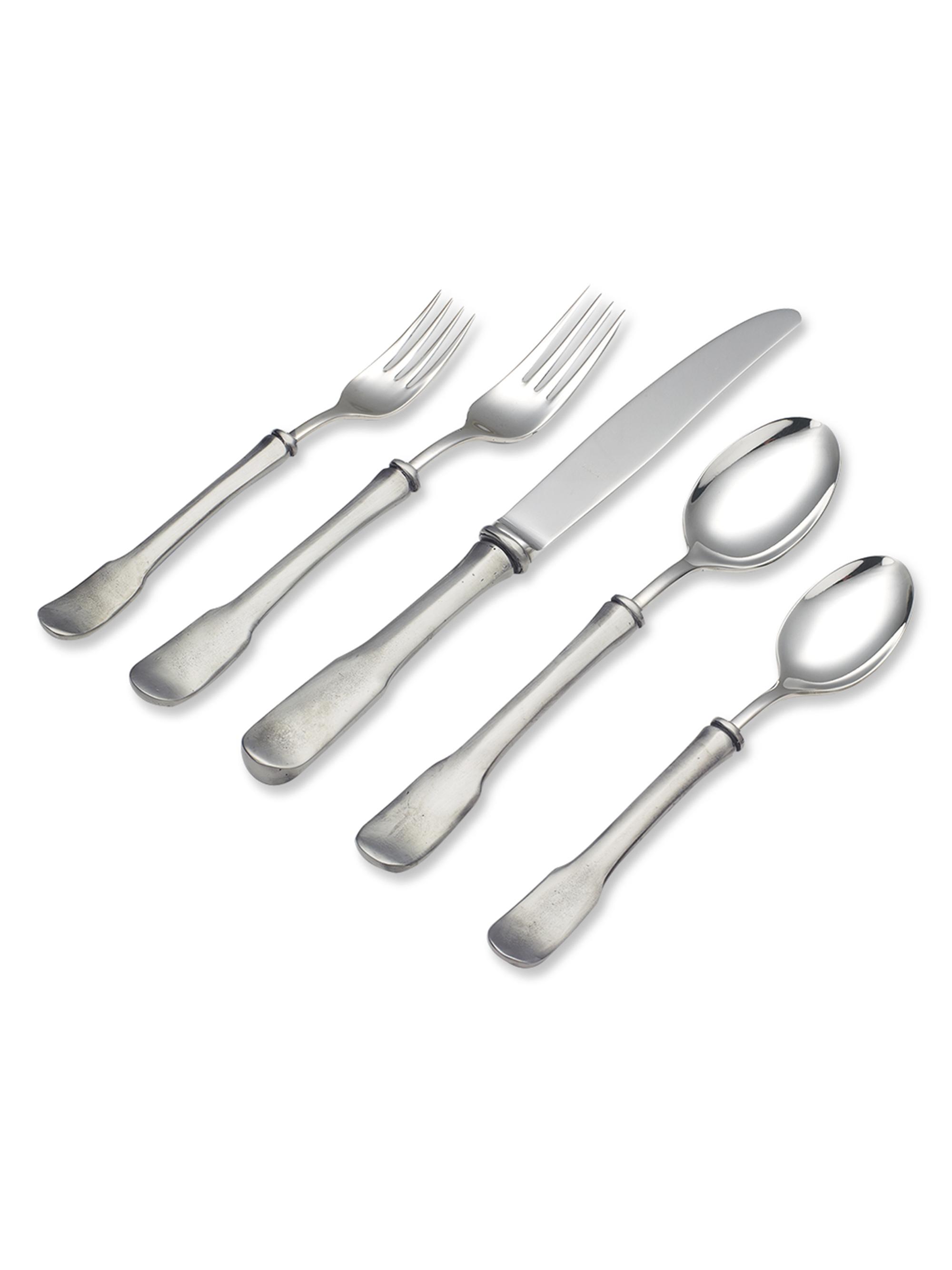 Match Olivia 5-Piece Pewter Flatware Set