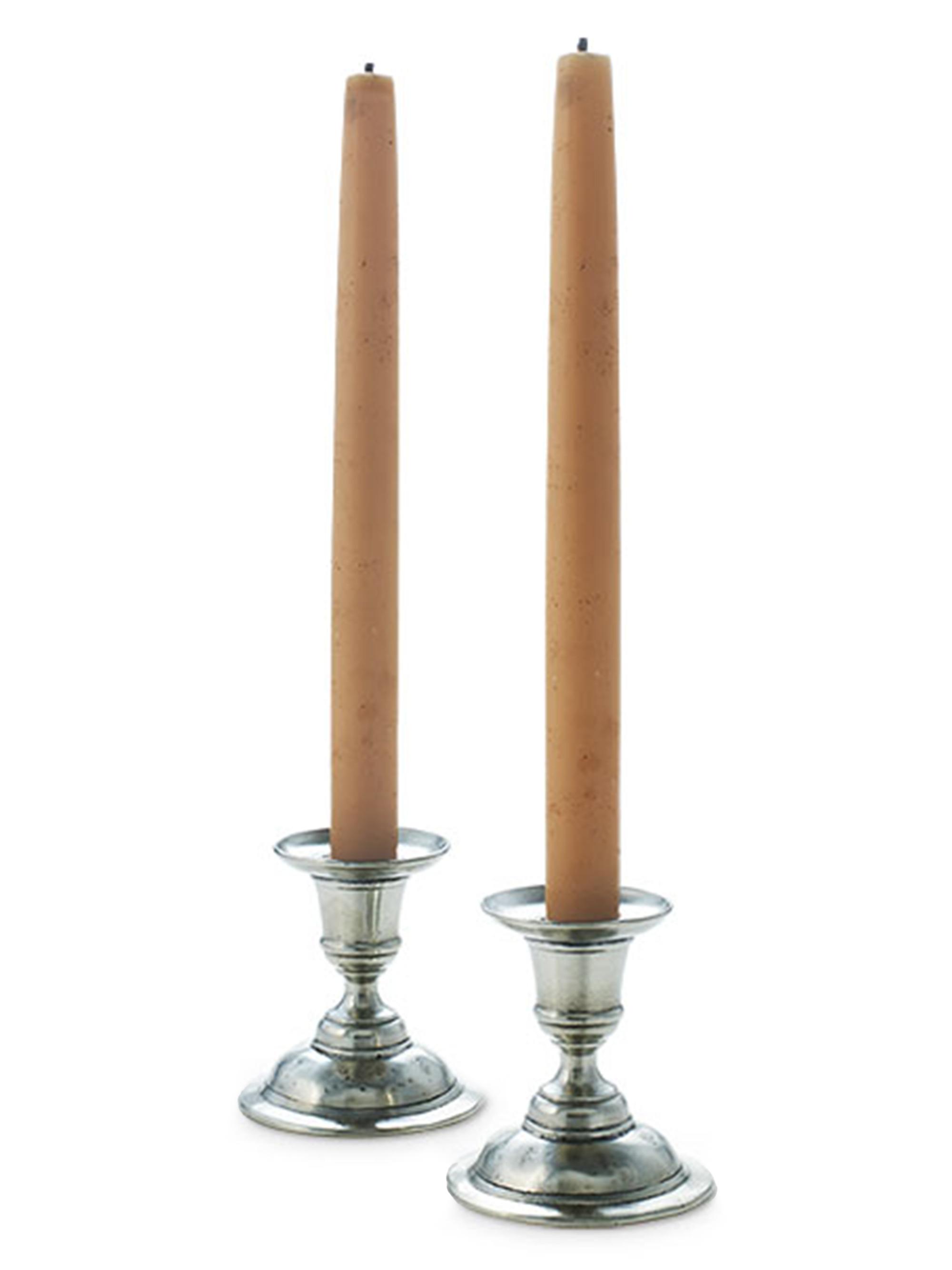 Match Martina Pewter Candlesticks