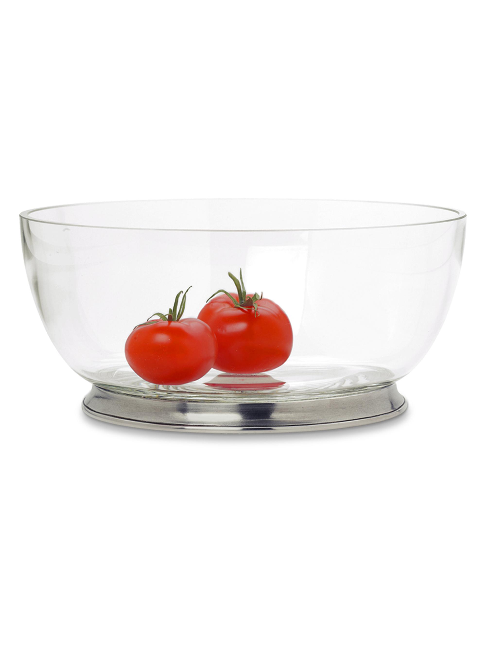 Match Crystal & Pewter Serving Bowl