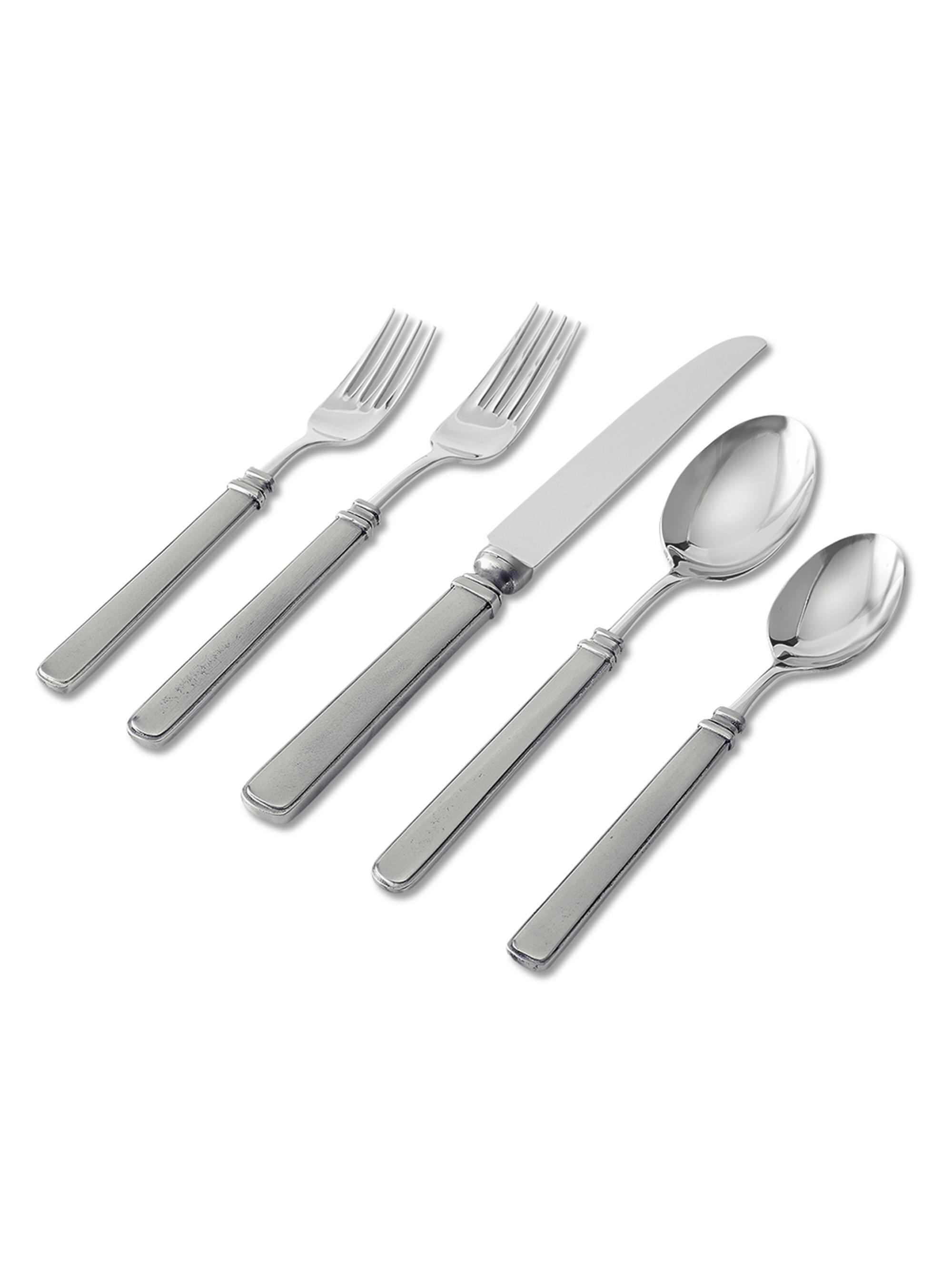 Match Gabriella Pewter & Stainless Steel Six-Piece Flatware Set