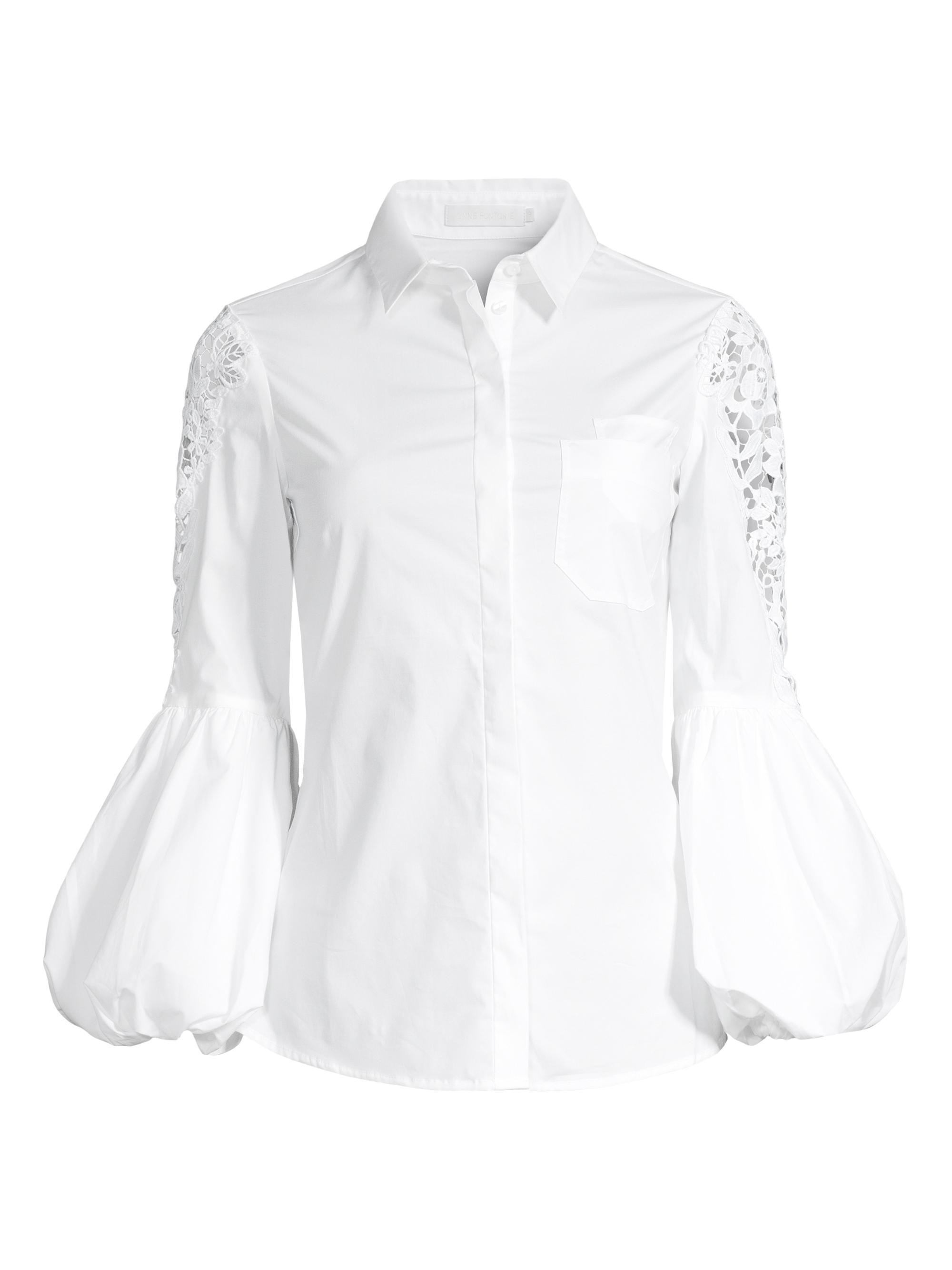 Anne Fontaine Women's Laora Balloon-Sleeve Shirt - White