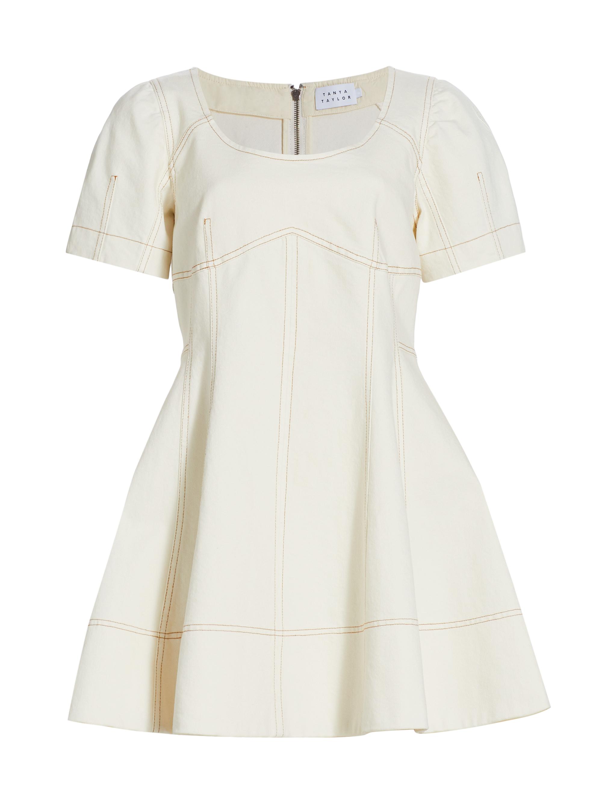 Tanya Taylor Mia Denim Minidress | Saks Fifth Avenue