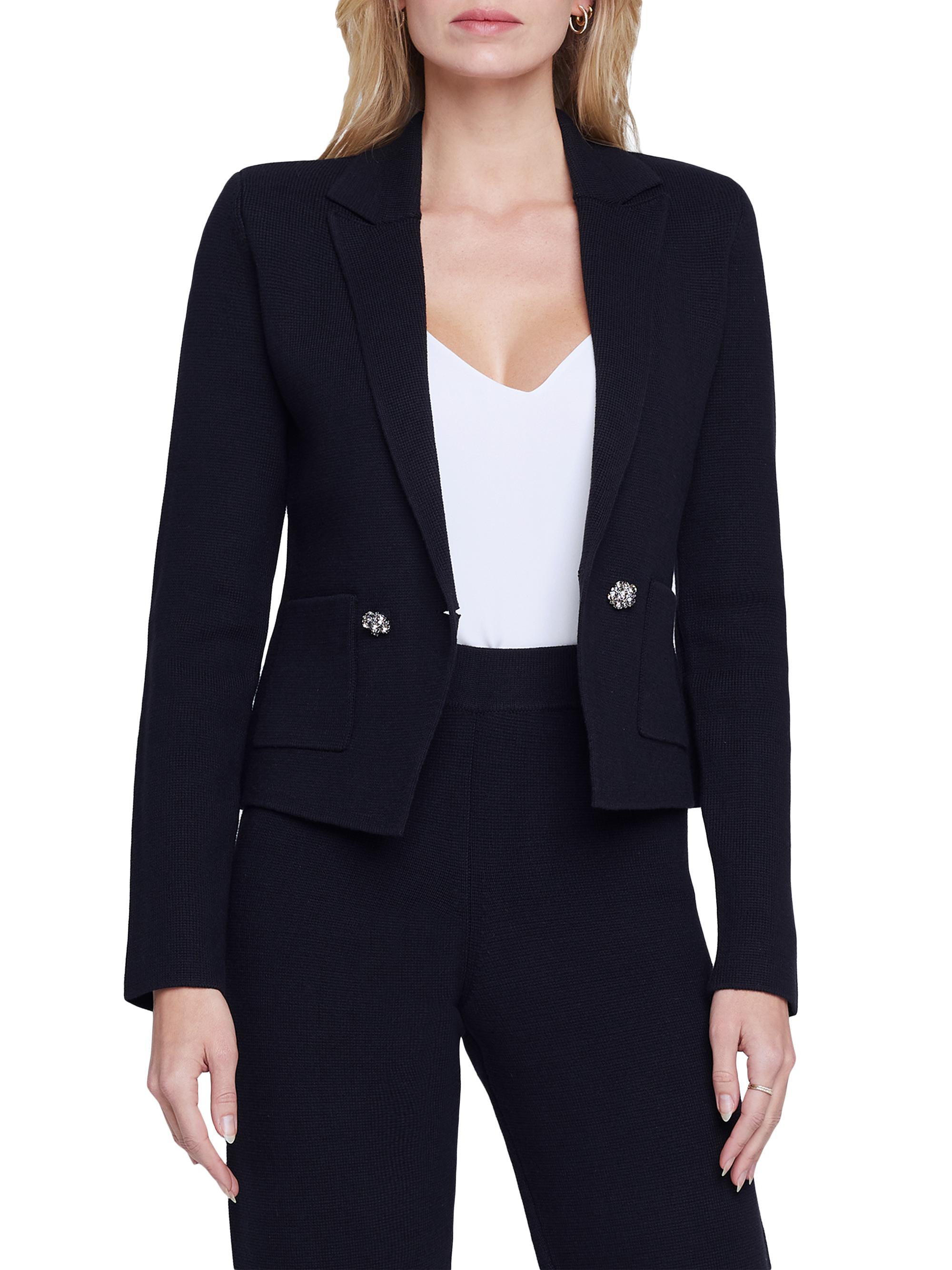 L’AUBE BLANC Double-breasted Knit Double-breasted Knit cardigan – L'AUBE BLANC