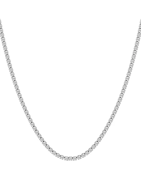 Chanel Silver Textured Double Link Chain Pendant Necklace