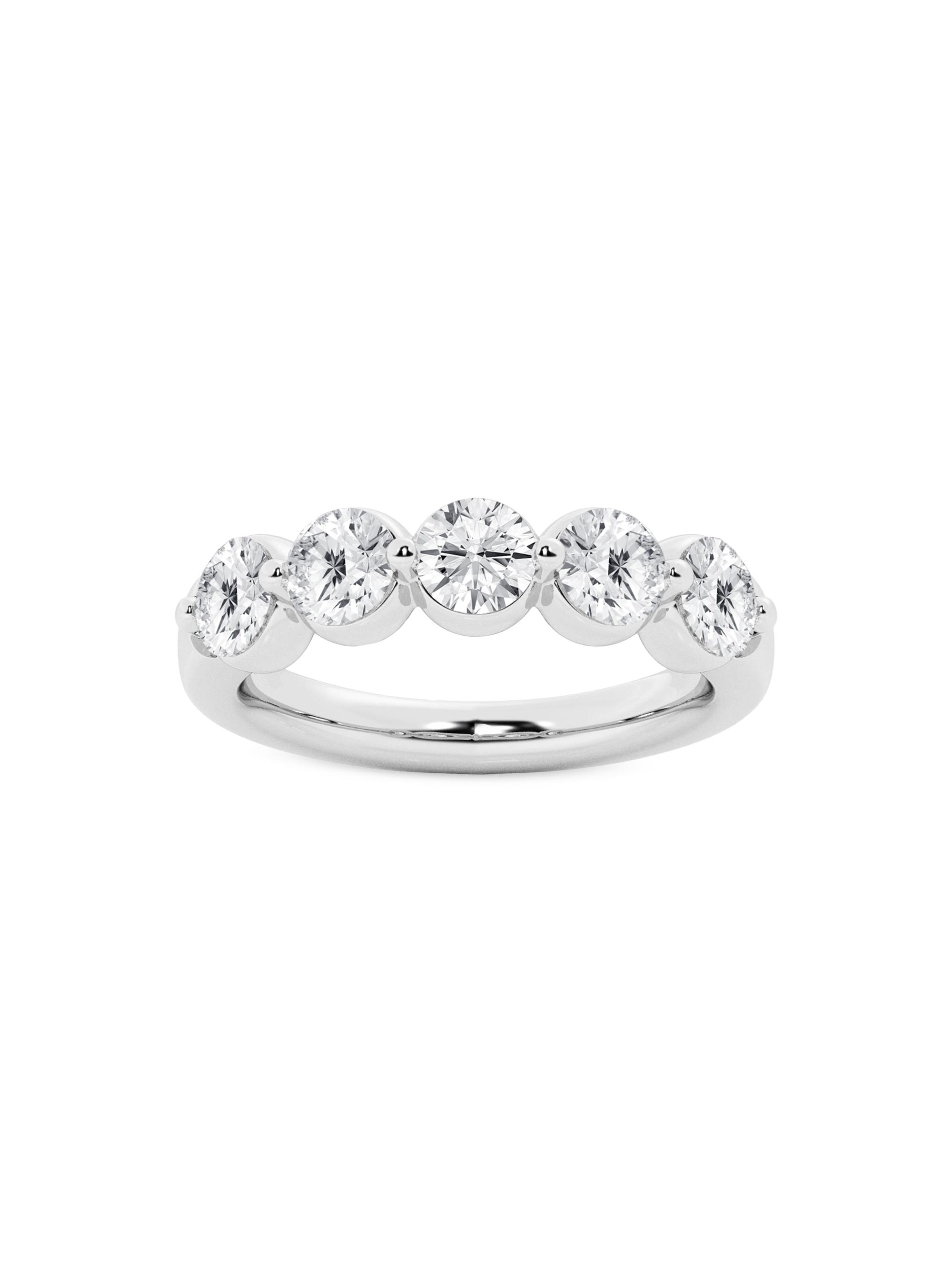 Saks Fifth Avenue Collection Women's 14K White Gold & 2 TCW Lab-Grown Diamond Ring - White Gold