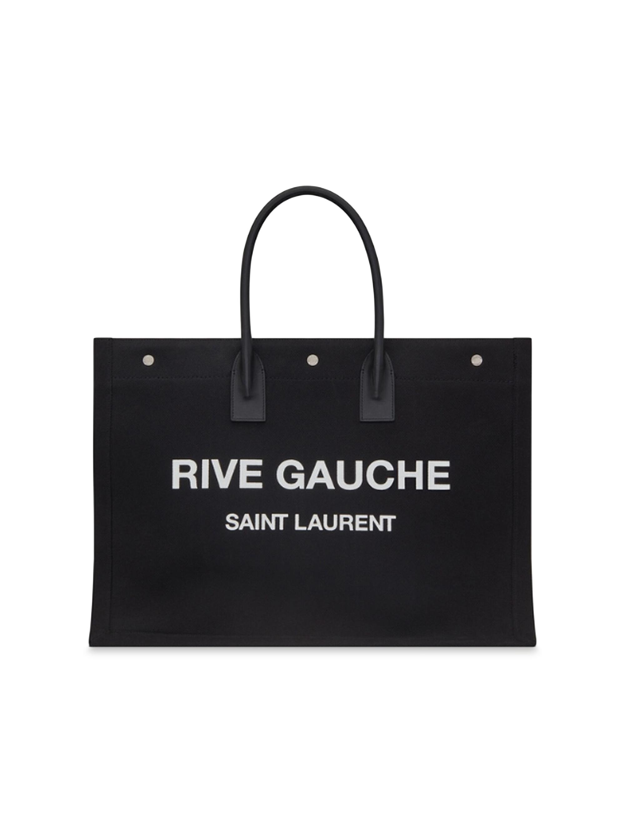 SAINT LAURENT 「RIVE GAUCHE」キャンバストートバッグ 0400018219876_BIANCONERO?wid=