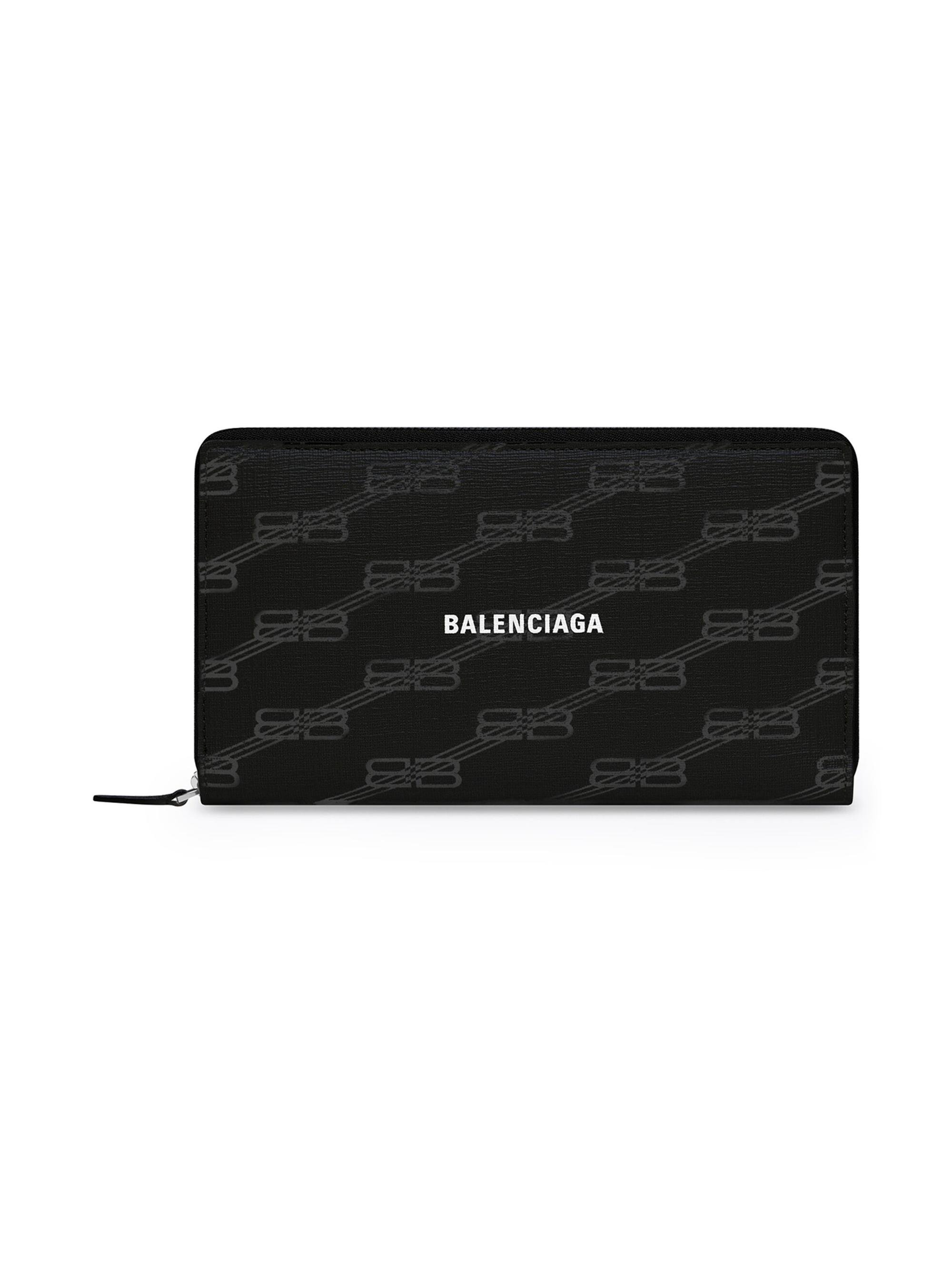 balenciaga logo wallet