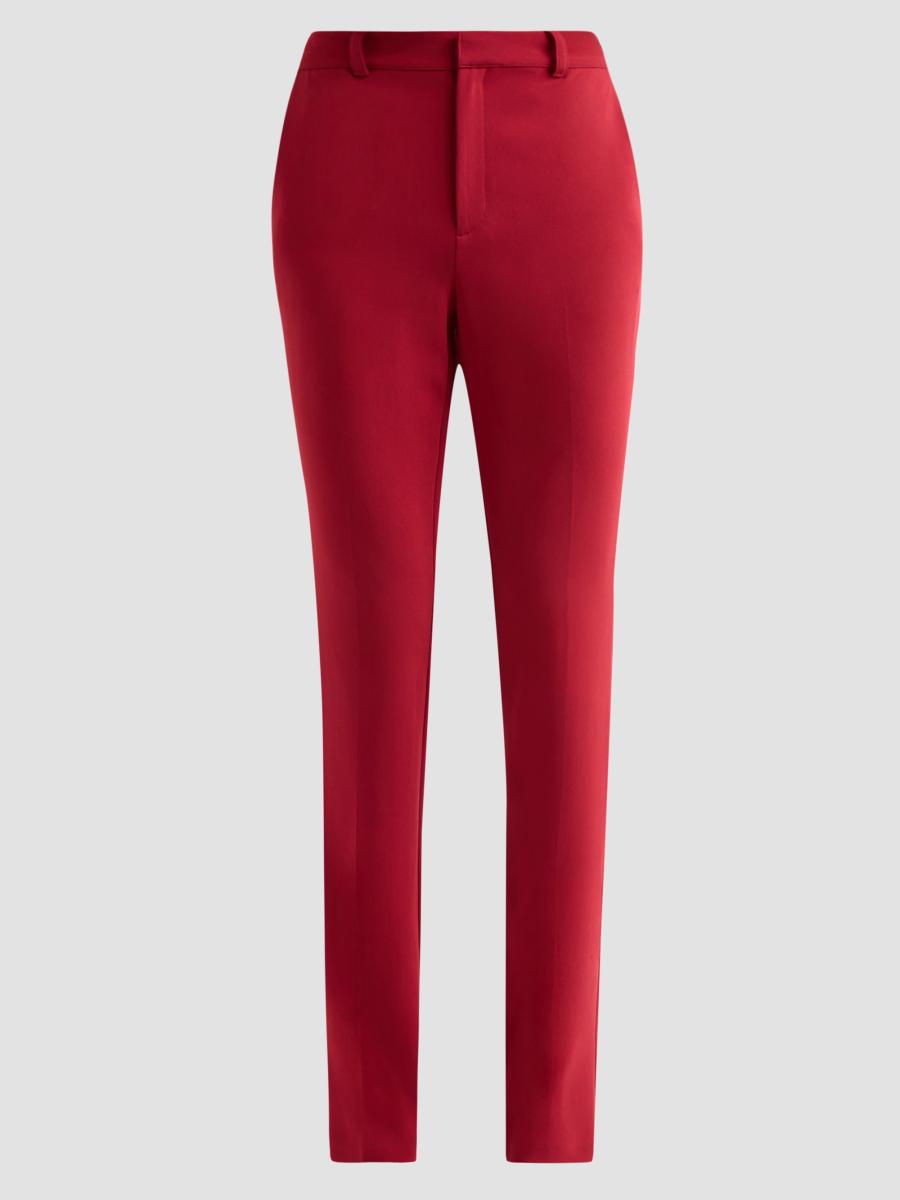 Cinq À Sept Women's Kerry Crepe Straight-leg Pants In Berrywine