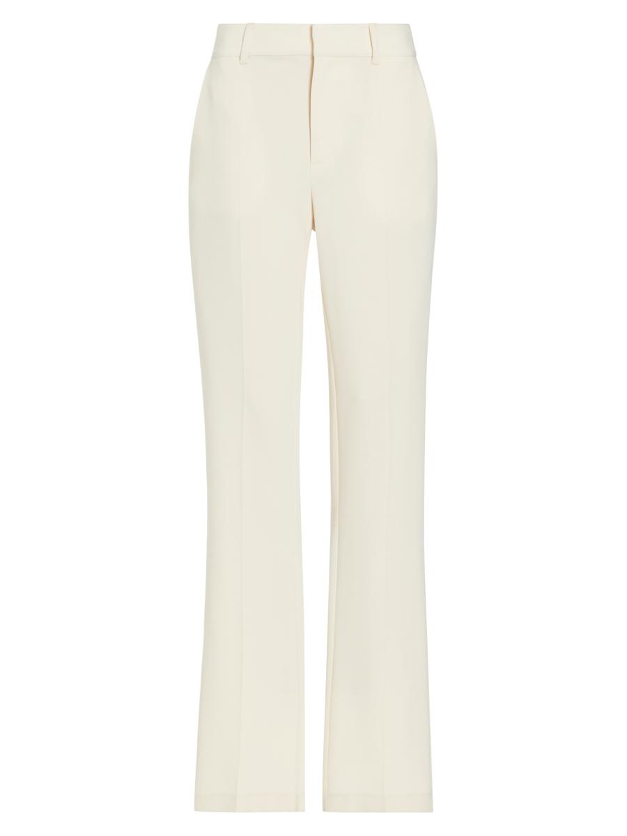 Cinq À Sept Women's Kerry Crepe Straight-leg Pants In Ivory