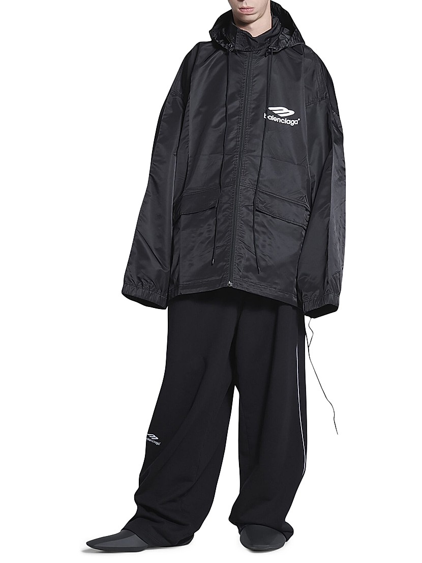 Shop Balenciaga 3B Sports Icon Pleated Windbreaker | Saks Shop Balenciaga 3B Sports Icon Pleated Windbreaker | Saks