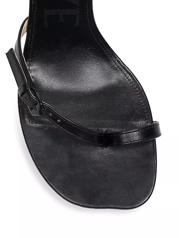 Petal Leather Stiletto Sandals