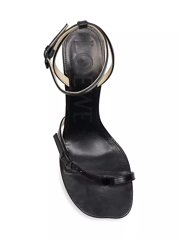 Petal Leather Stiletto Sandals
