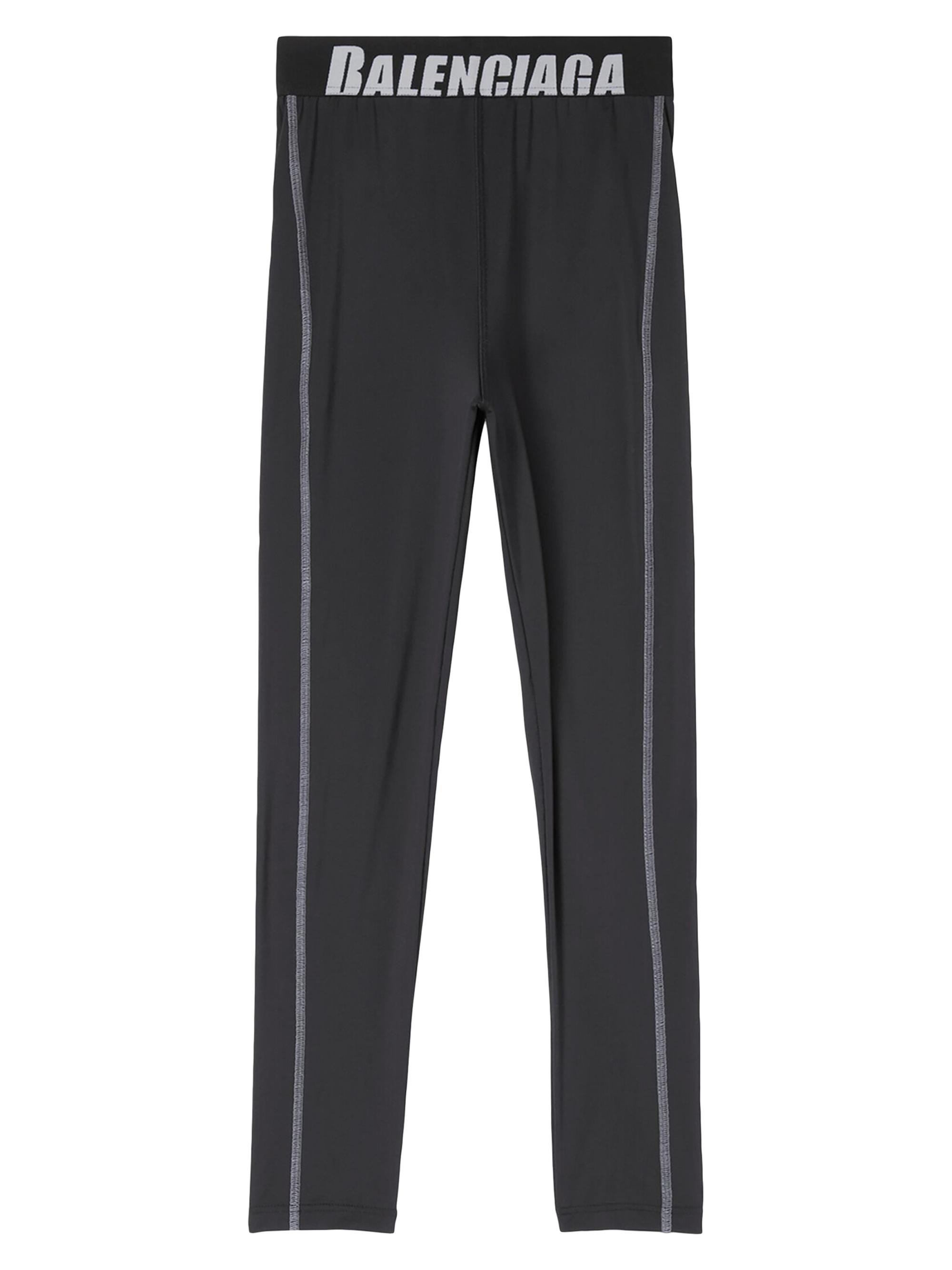 Balenciaga Women's Athletic Cut Leggings - Black Grey