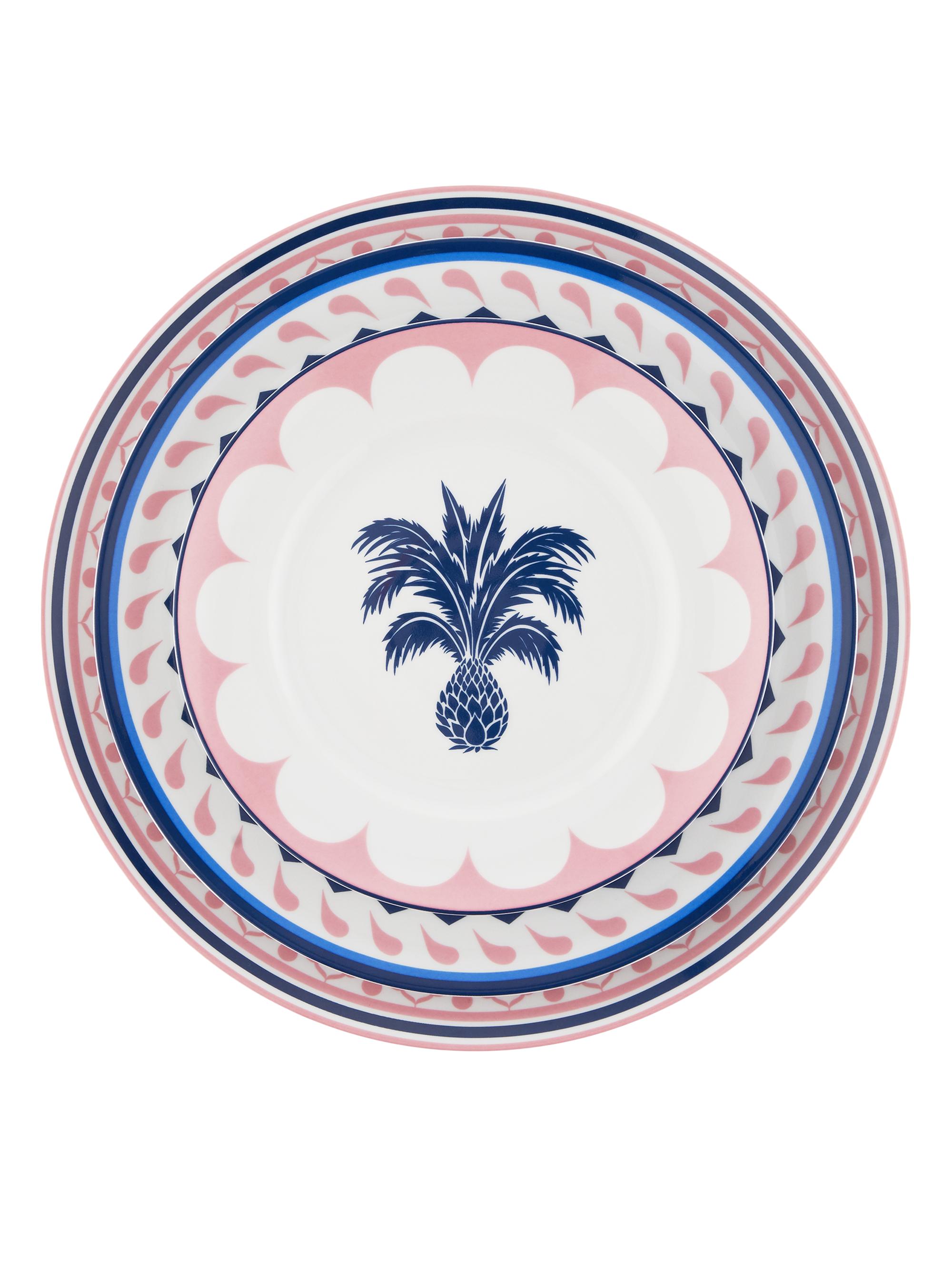 Aquazzura Jaipur Charger Plate - Pink Blue