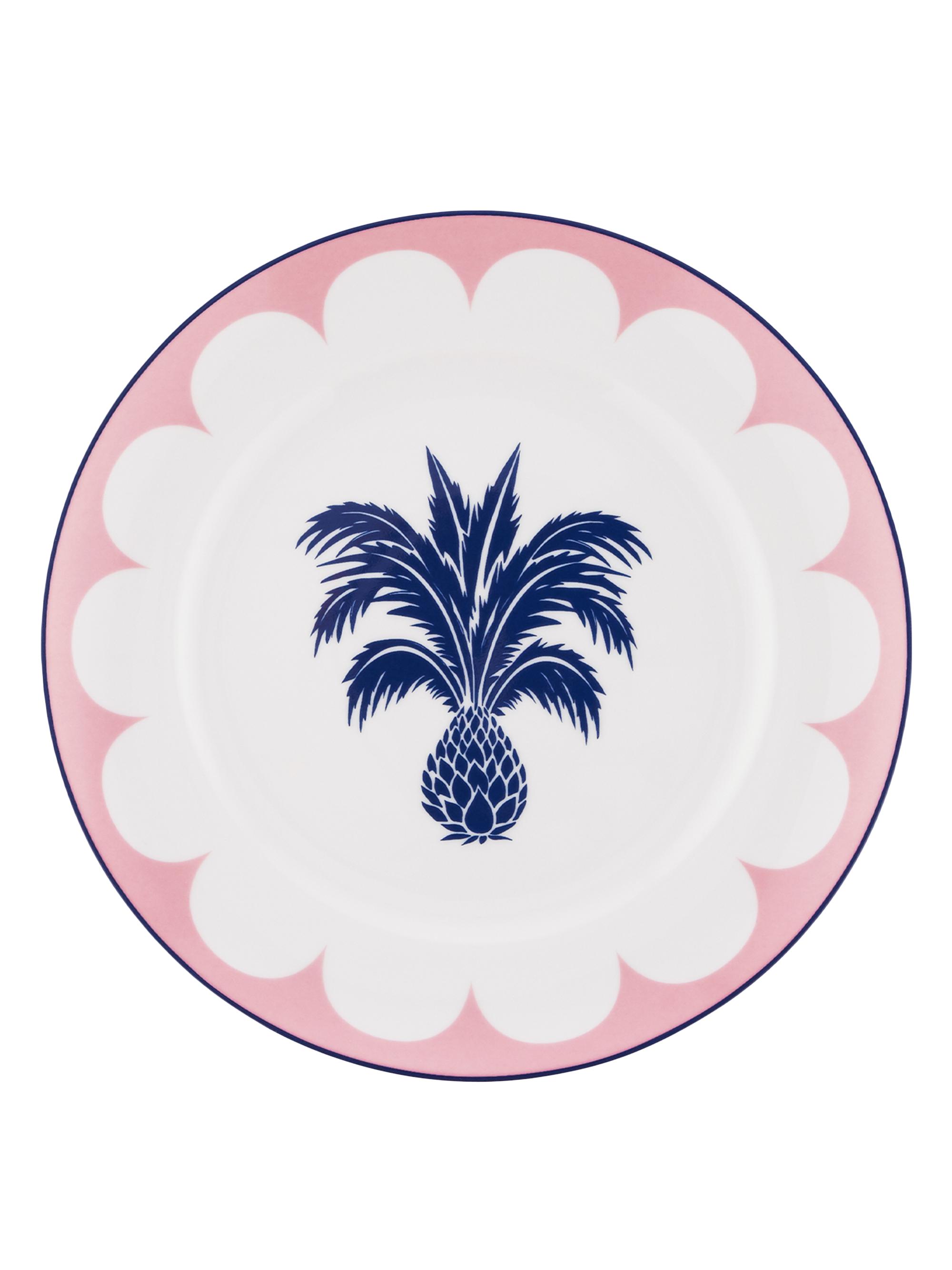 Aquazzura Jaipur 2-Piece Dessert Plate Set - Pink Blue