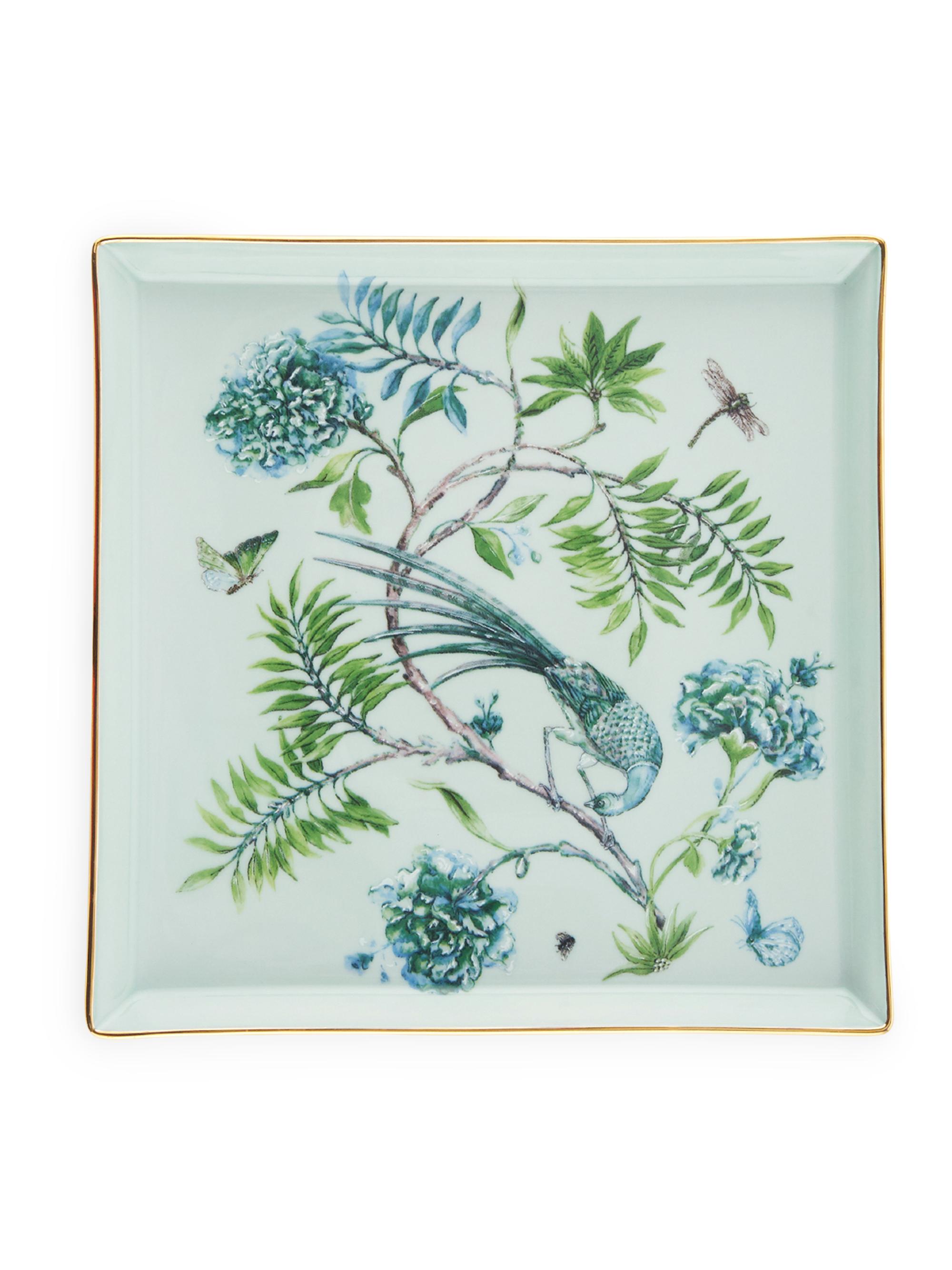 Aquazzura Secret Garden Square Tray - Kelly Green