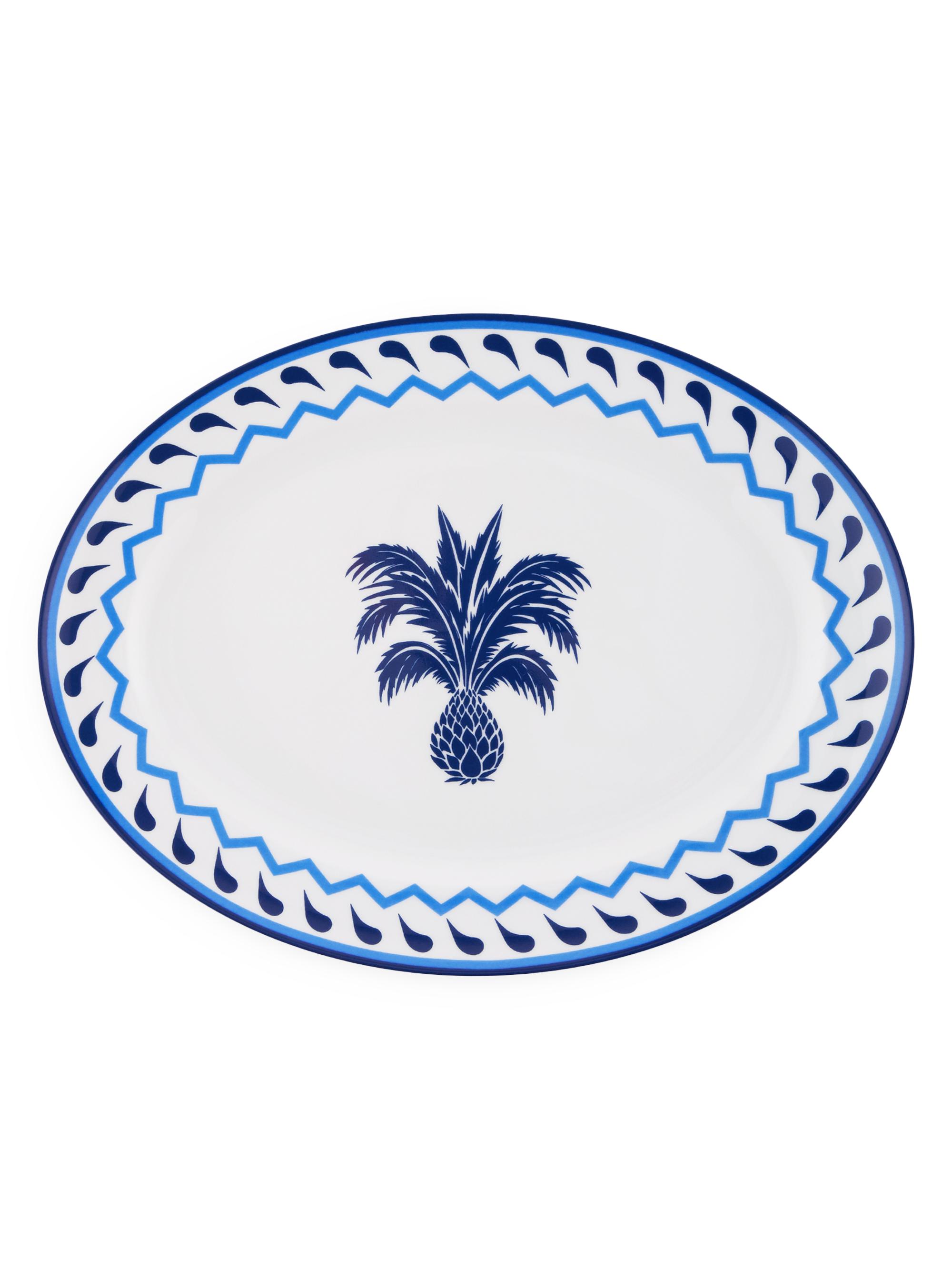 Aquazzura Jaipur Oval Platter - Blue