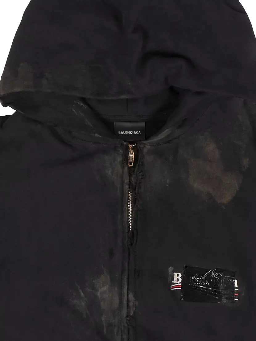 Gaffer Zip-Up Hoodie Small Fit