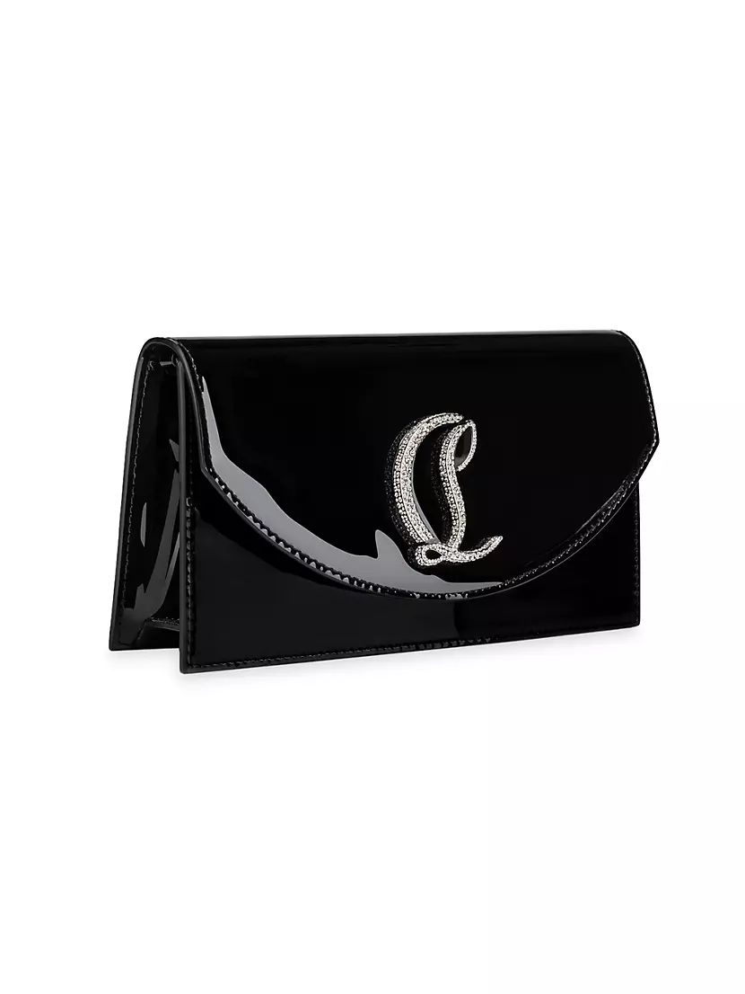 Sweet charity patent leather crossbody bag Christian Louboutin Black in  Patent leather - 32318374