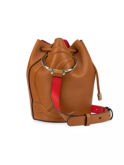Christian Louboutin By My Side Leather Tote Bag in Brown