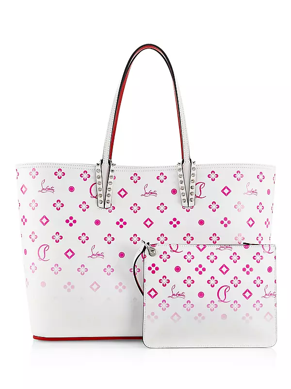 Cabata leather tote Christian Louboutin White in Leather - 35128879