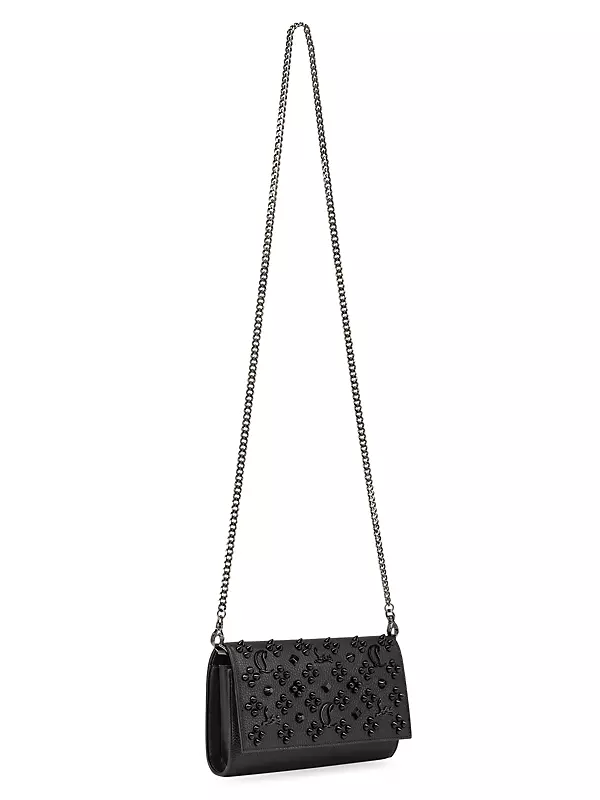 Paloma Studded Leather Wallet-On-Chain