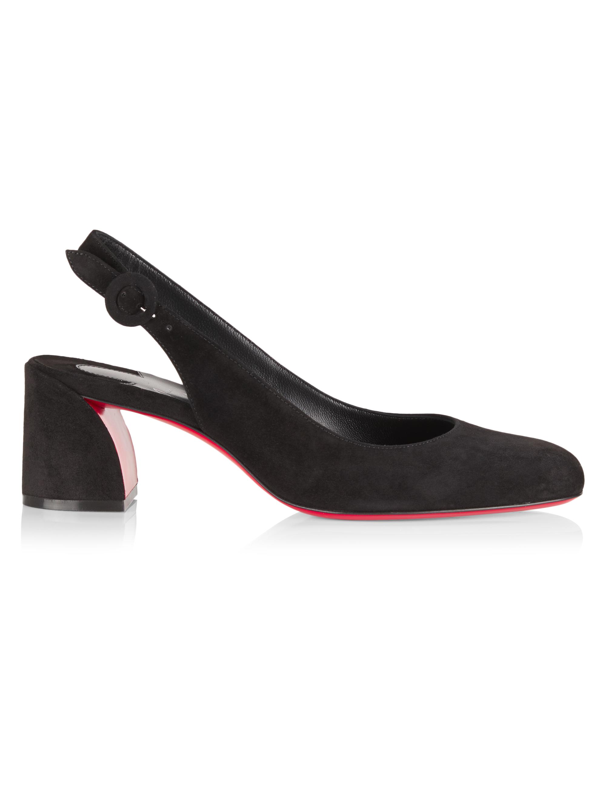 Christian Louboutin So Jane 55MM Suede Slingback Pumps | Saks
