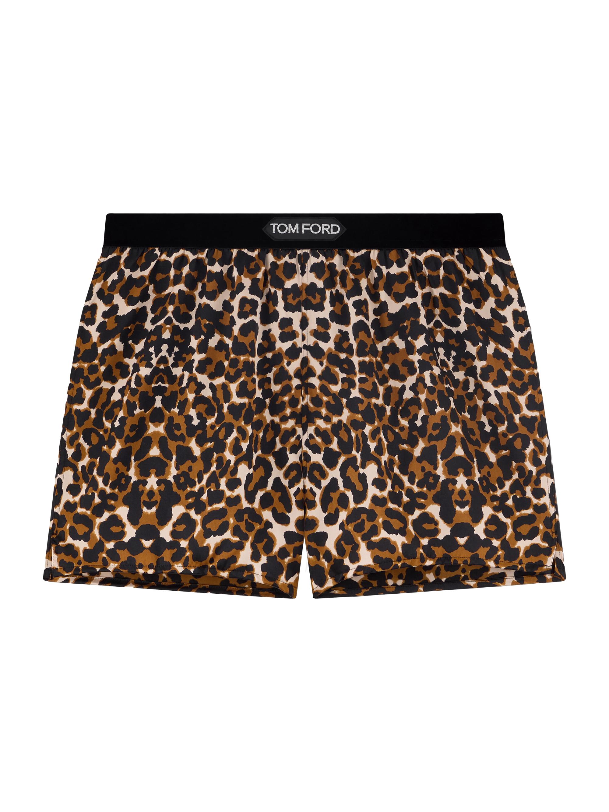 TOM FORD Leopard-Print Silk-Blend Shorts | Saks Fifth Avenue