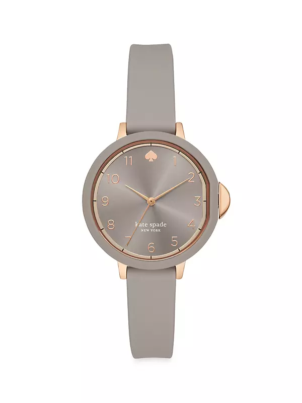 Rose Goldtone & Silicone Strap Watch