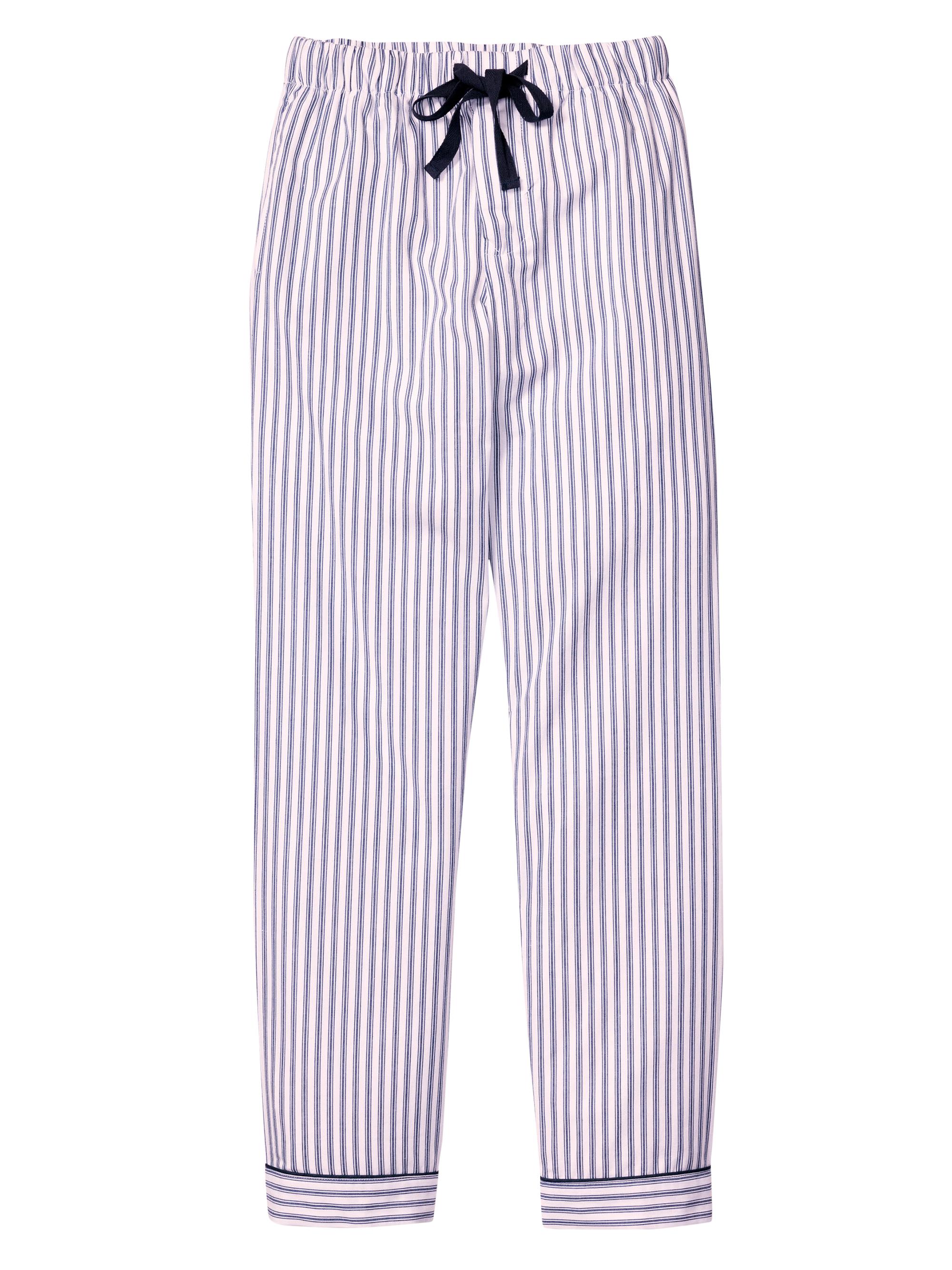 Petite Plume Men's Ticking Stripe Pajama Pants - Navy