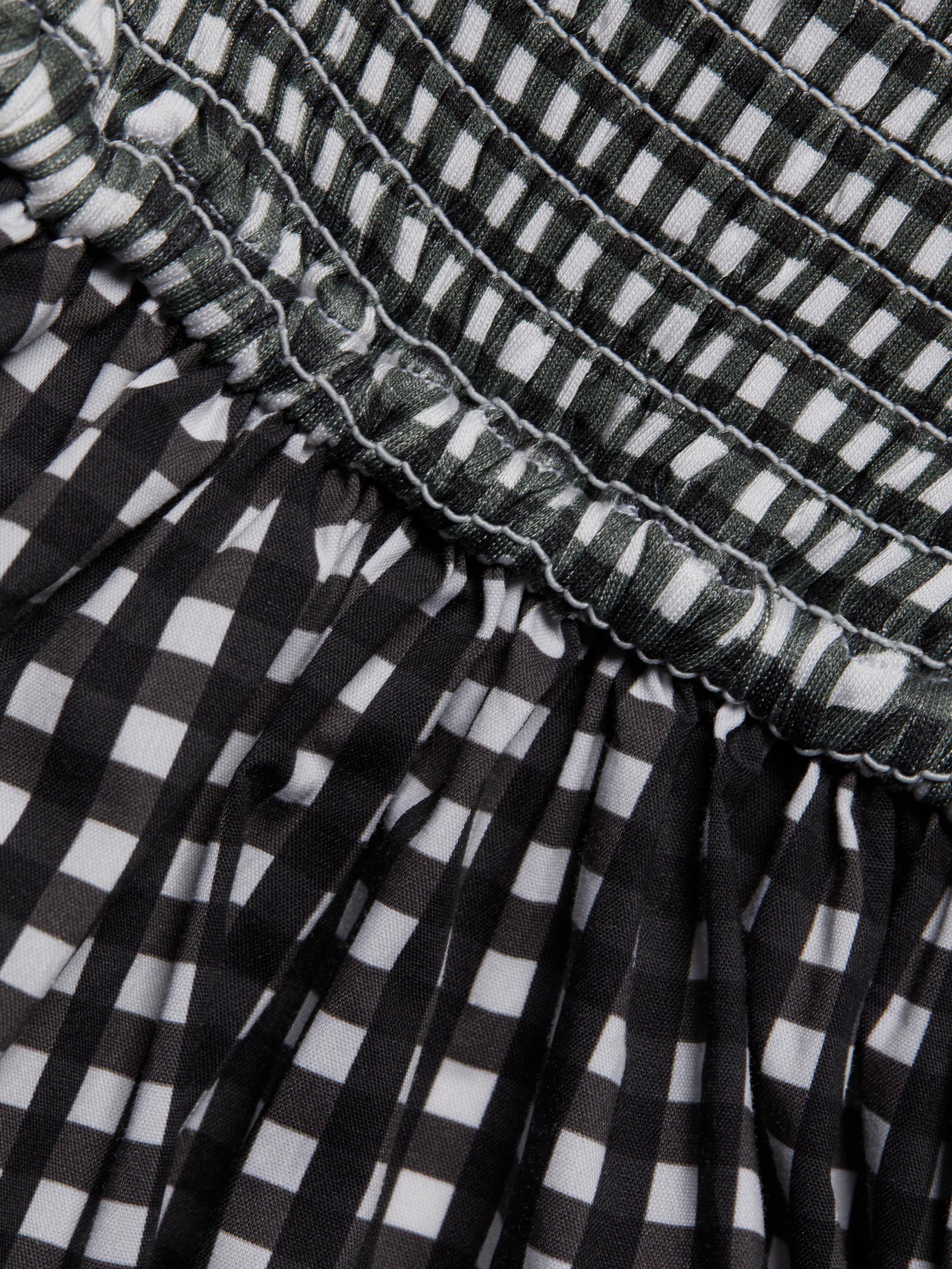 caroline constas brown gingham dress Opal Gingham Maxi Dress in Brown main image 1