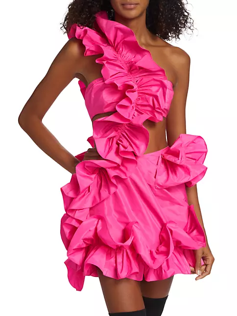 Glamorous Ruby Tinsel Fringe Dress - Last One! Xs