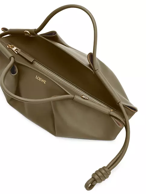 Loewe Beige Brown Nubuck Leather Shoulder Handbag