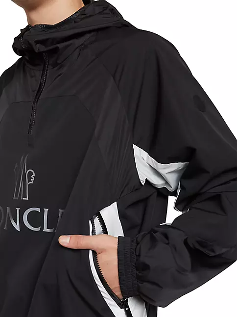 MCM Women's Black Reflective Monogram Windbreaker Jacket S