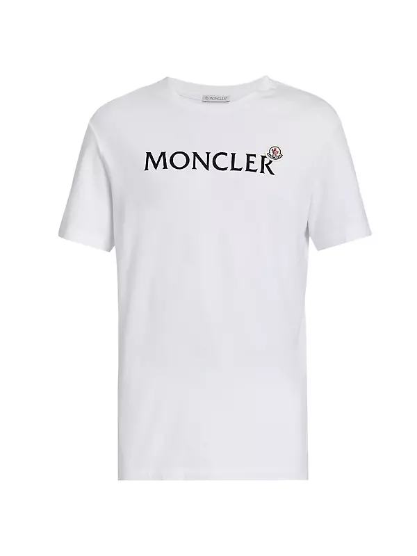 Shop Moncler Short-Sleeve Logo T-Shirt | Saks Fifth Avenue