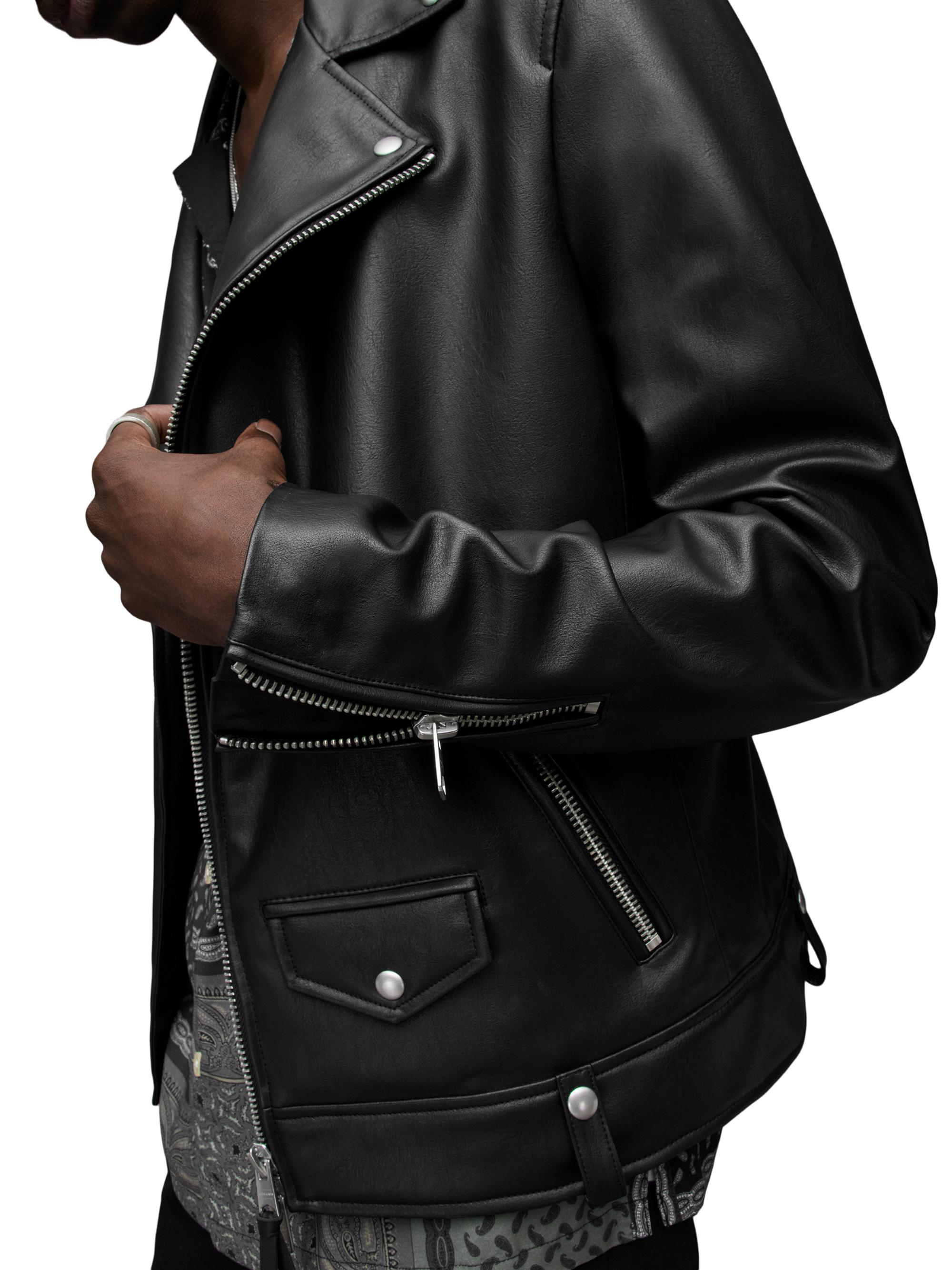 AllSaints Milo Faux Leather Biker Jacket | Saks Fifth Avenue