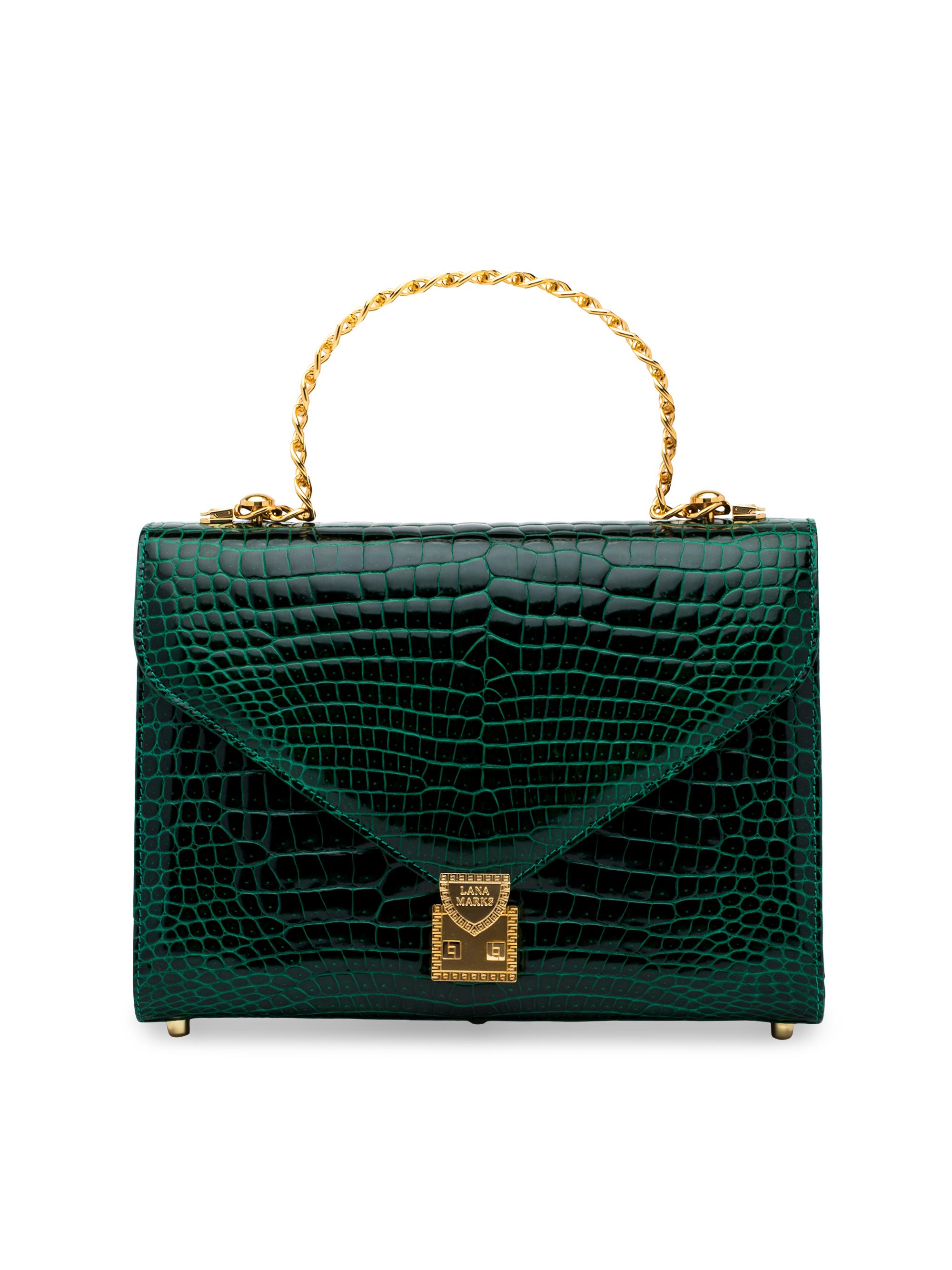 Lana Marks Women's  Frozen Chain Handbag - Emerald Green