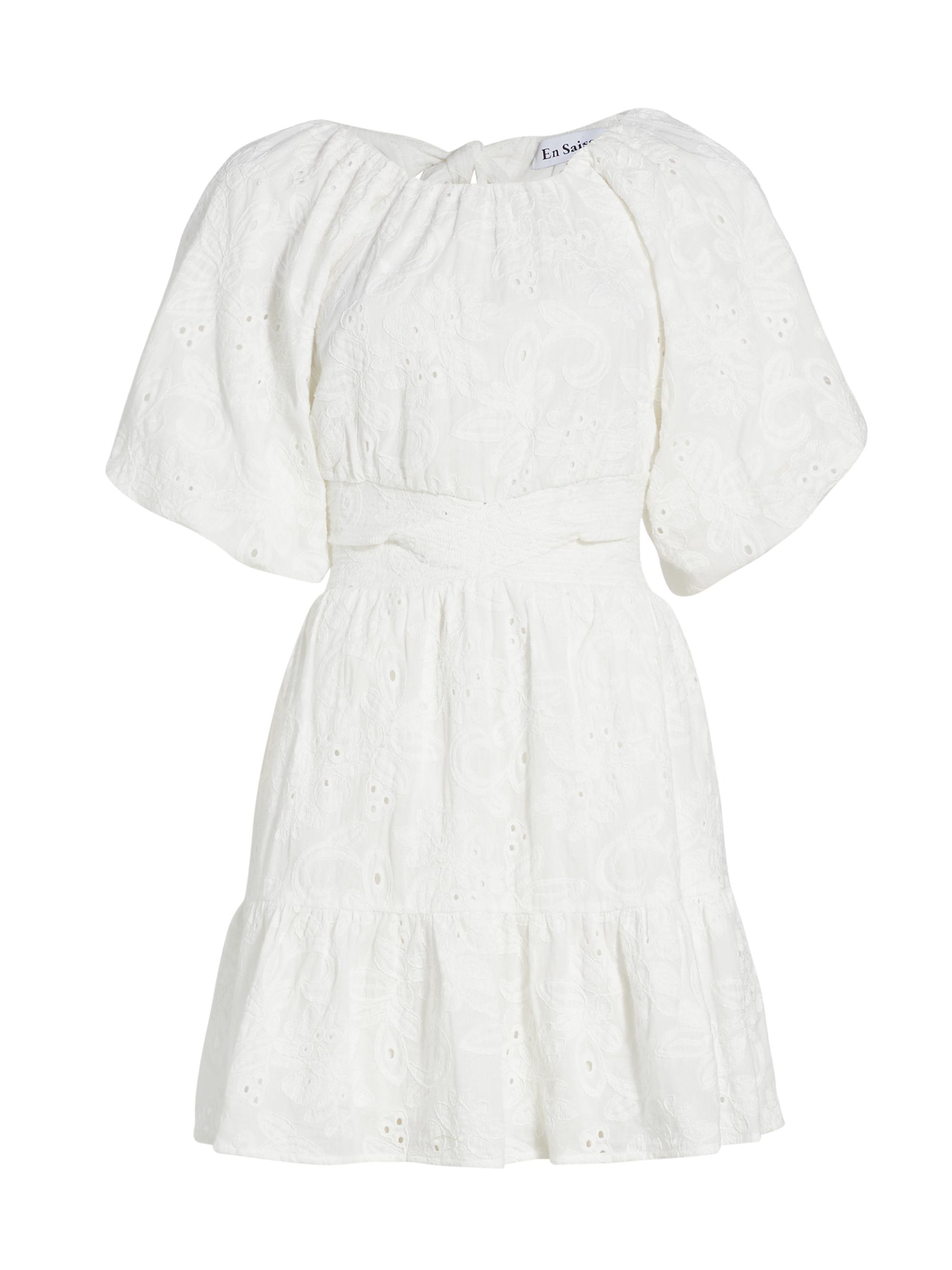 En Saison Women's Jolie Cotton Minidress - Off White