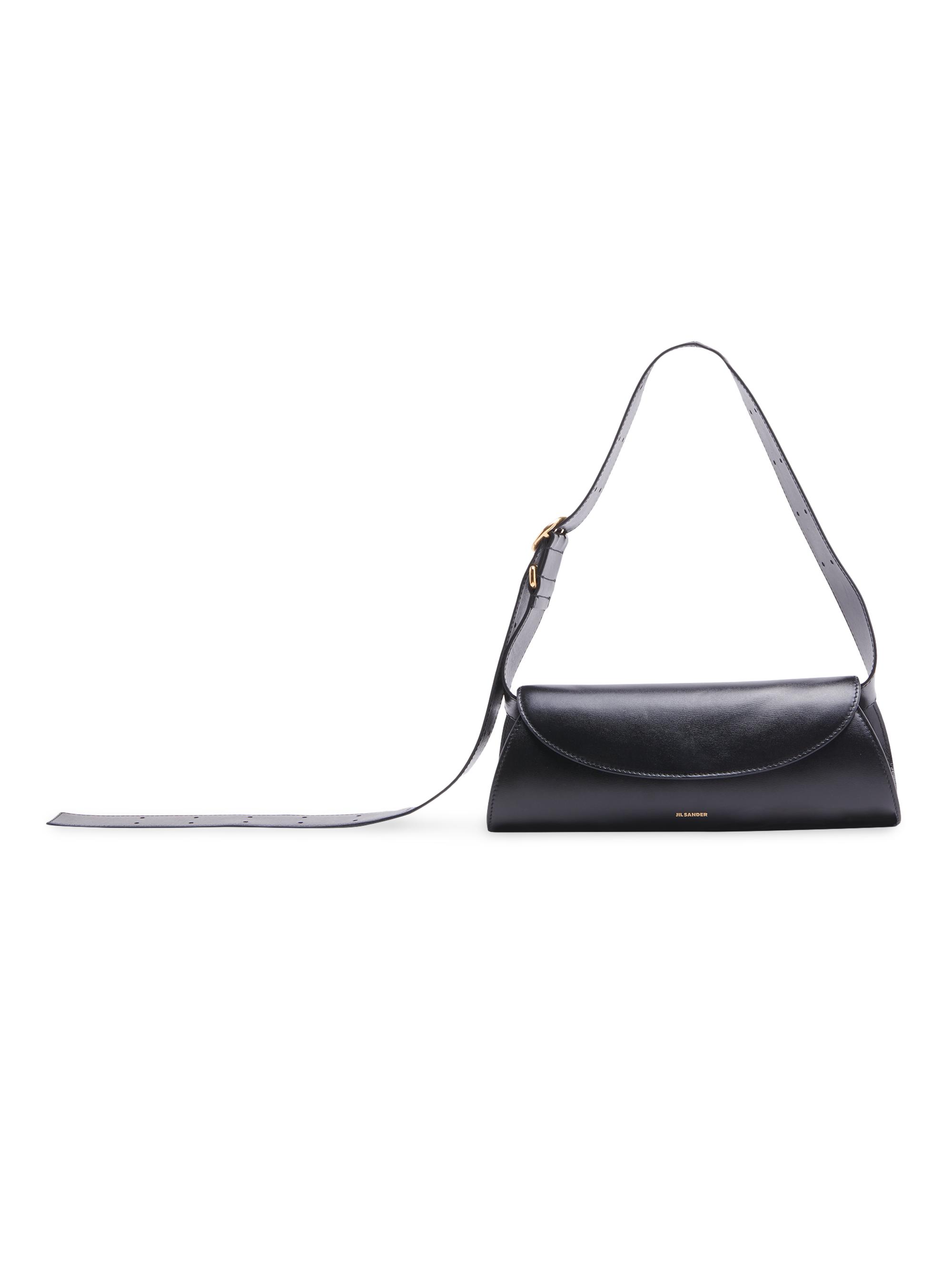 Jil Sander Women's Leather Shoulder Bag - Black