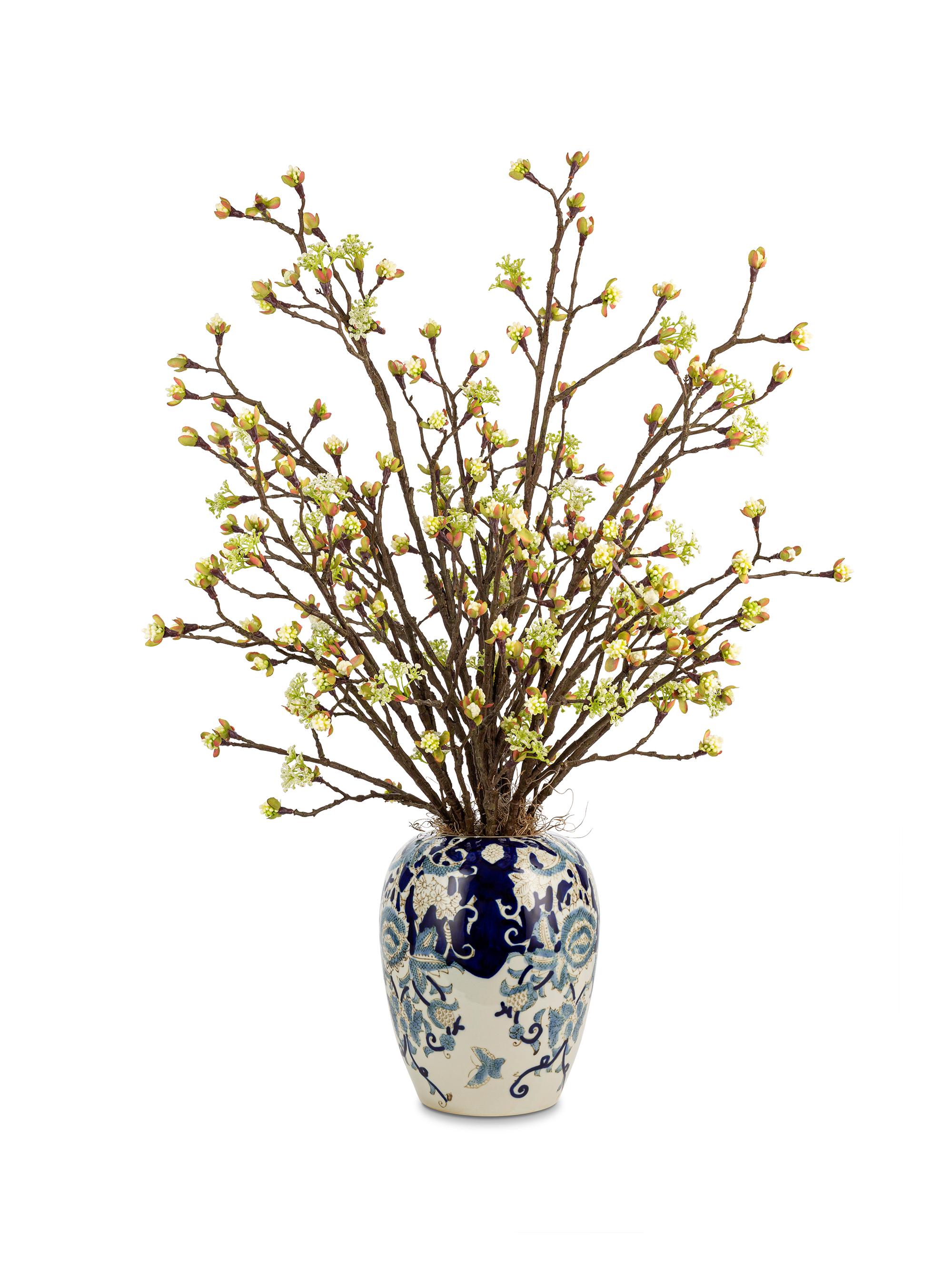 CocoBella Franca Toile Bud Arrangement - Blue Green